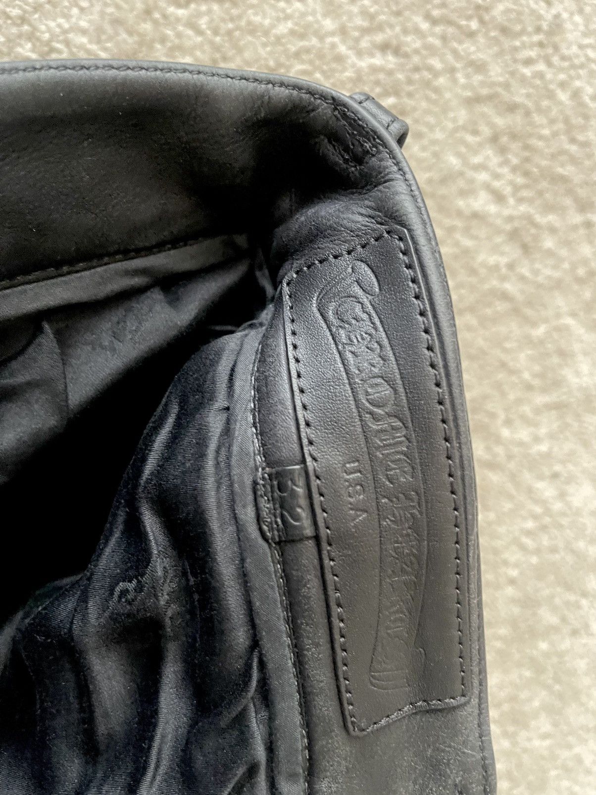 Chrome Hearts Chrome Hearts Leather Fleur Knee Cargo Pants Size US 32 / EU 48 - 5 Thumbnail