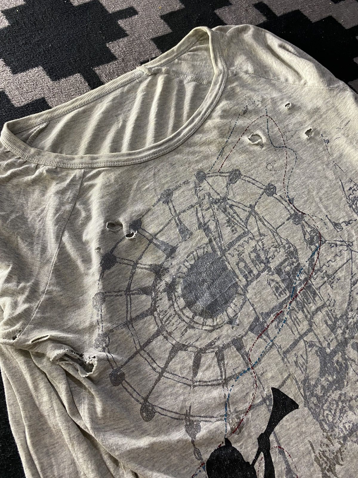 If Six Was Nine × Japanese Brand × Le Grande Bleu (L.G.B.) Vintage bangbang jeans devil distressed longsleeve tshirt Size US M / EU 48-50 / 2 - 4 Thumbnail