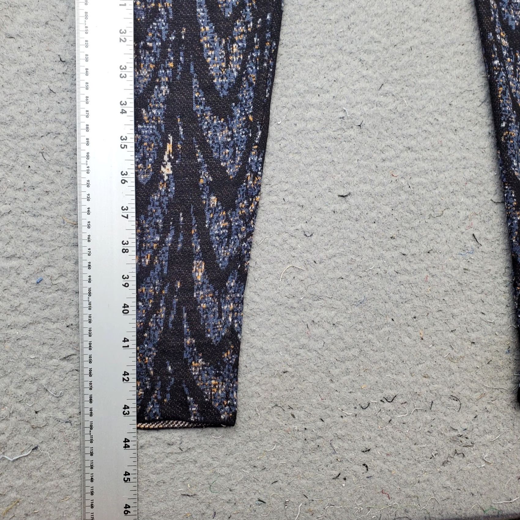 Bcbgmaxazria BCBGMAXAZRIA Womens Size XS Multicolor Feather Cascade Jacquard Leggings Pull On Size 26" / US 2 / IT 38 - 3 Thumbnail