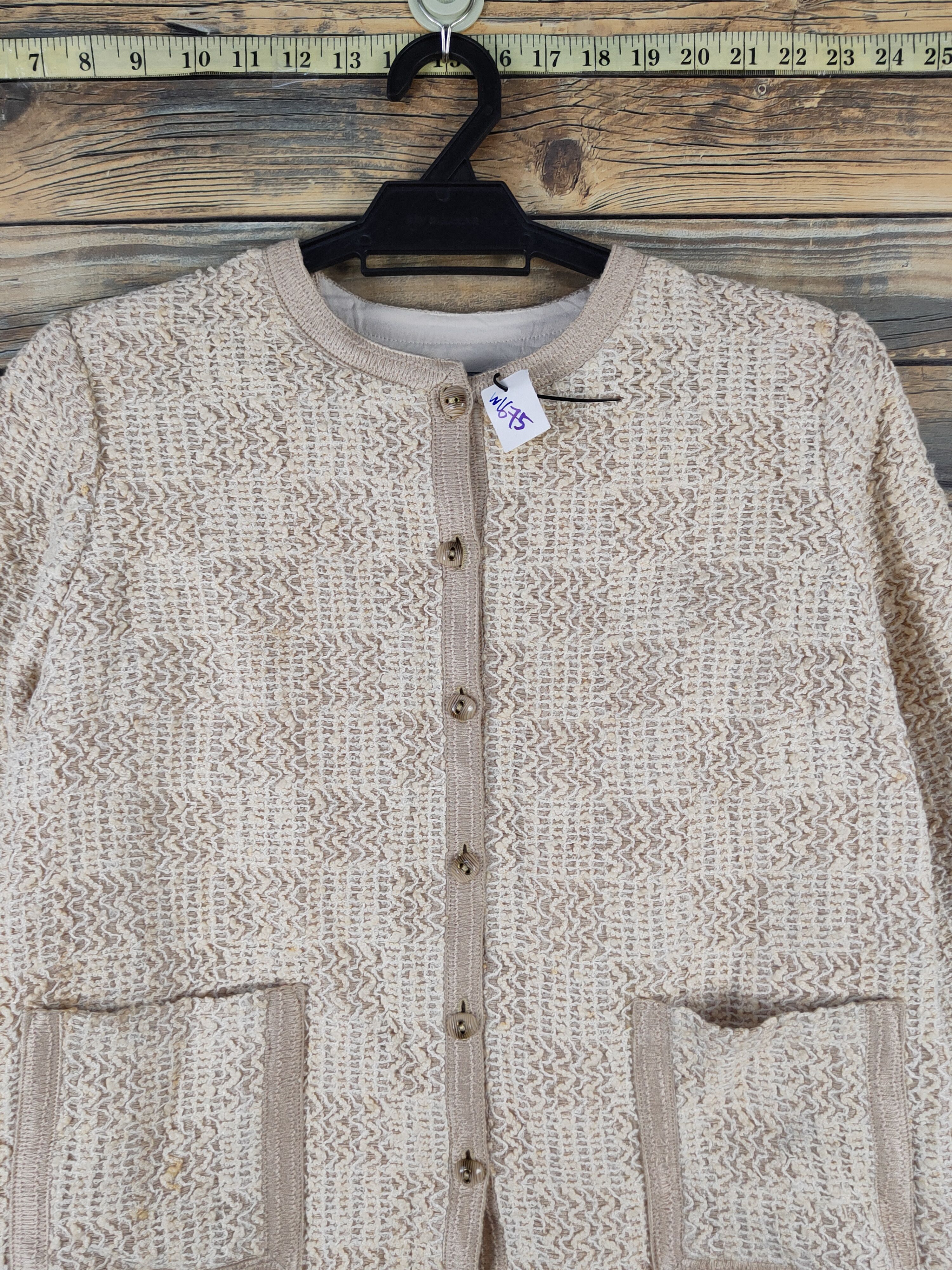 Homespun Knitwear × Japanese Brand Japanese Brand Light Brown Knitwear Cardigan #W1675 Size S / US 4 / IT 40 - 2 Thumbnail