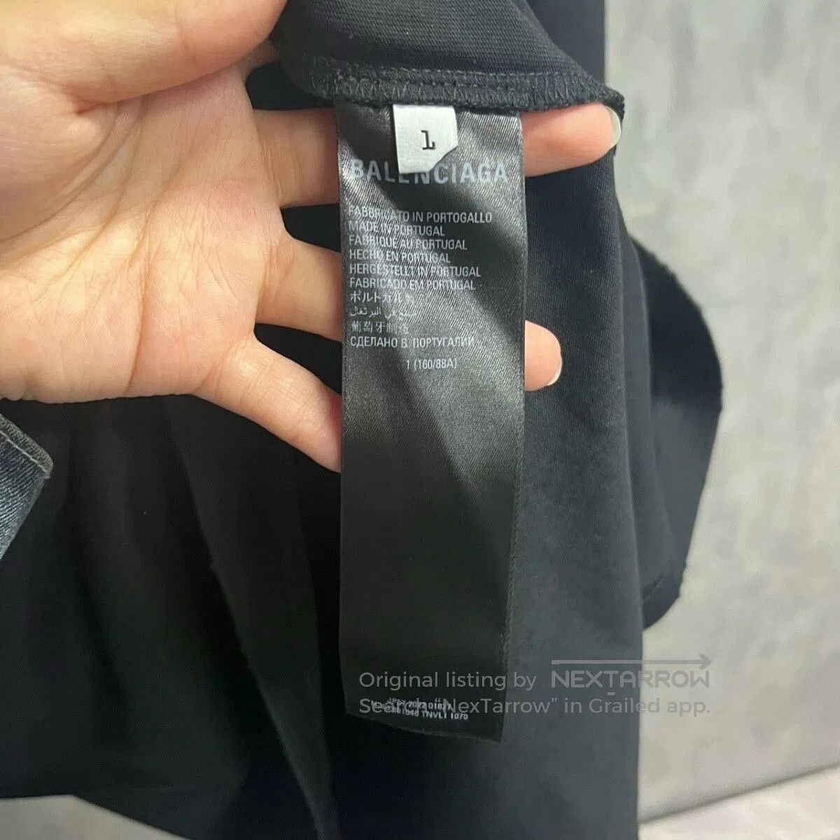 Balenciaga Balenciaga Black Logo Print Long Sleeve T-Shirt. Size US S / EU 44-46 / 1 - 4 Thumbnail