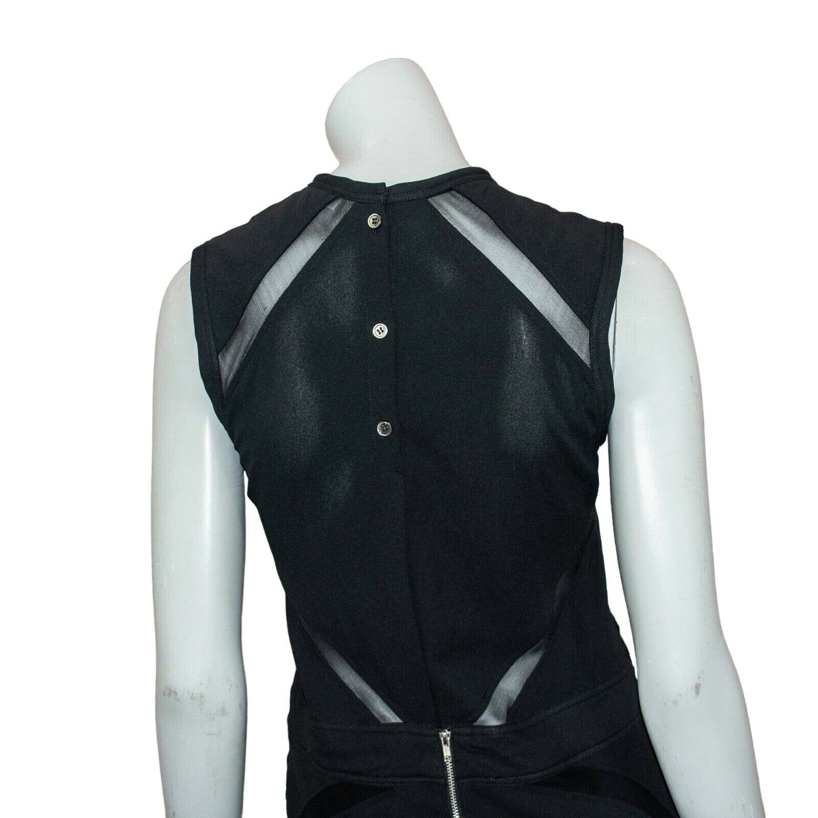 Iro IRO FLOOD Dress Sheath in Black Nior Sheer Panel Accents Size S / US 4 / IT 40 - 11 Thumbnail