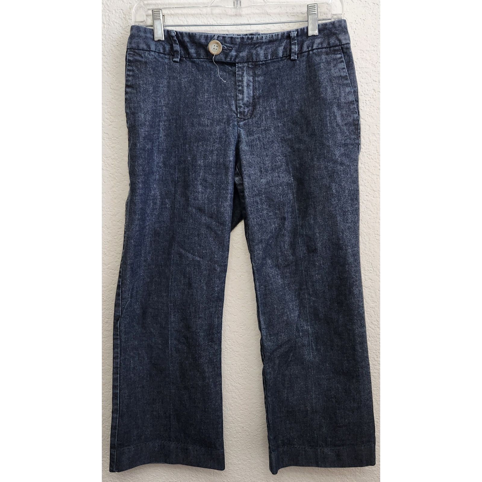 Other Gap Dark Blue Flat Front Cropped Jeans 4 Lightweight Size 27" / US 4 / IT 40 - 1 Thumbnail