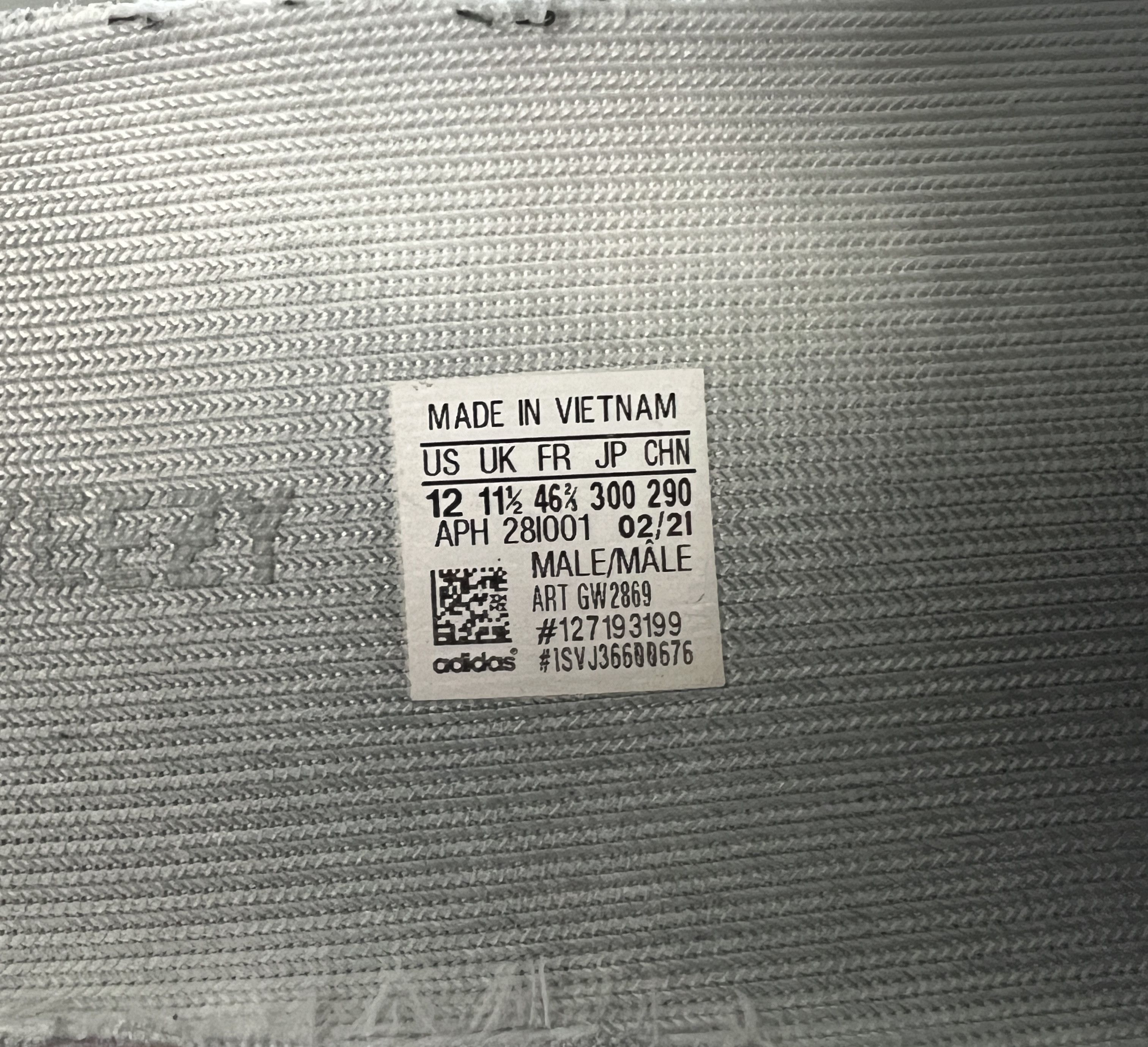 Adidas adidas Yeezy Boost 350 V2 Mono Ice Size US 12 / EU 45 - 6 Thumbnail
