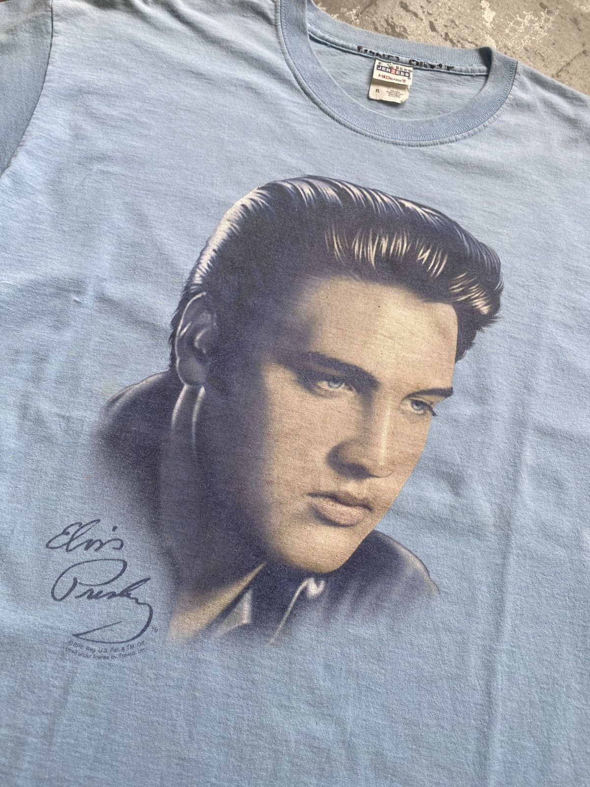 Band Tees × Vintage Vintage Elvis Presley Singer Shirt Size US XL / EU 56 / 4 - 4 Thumbnail