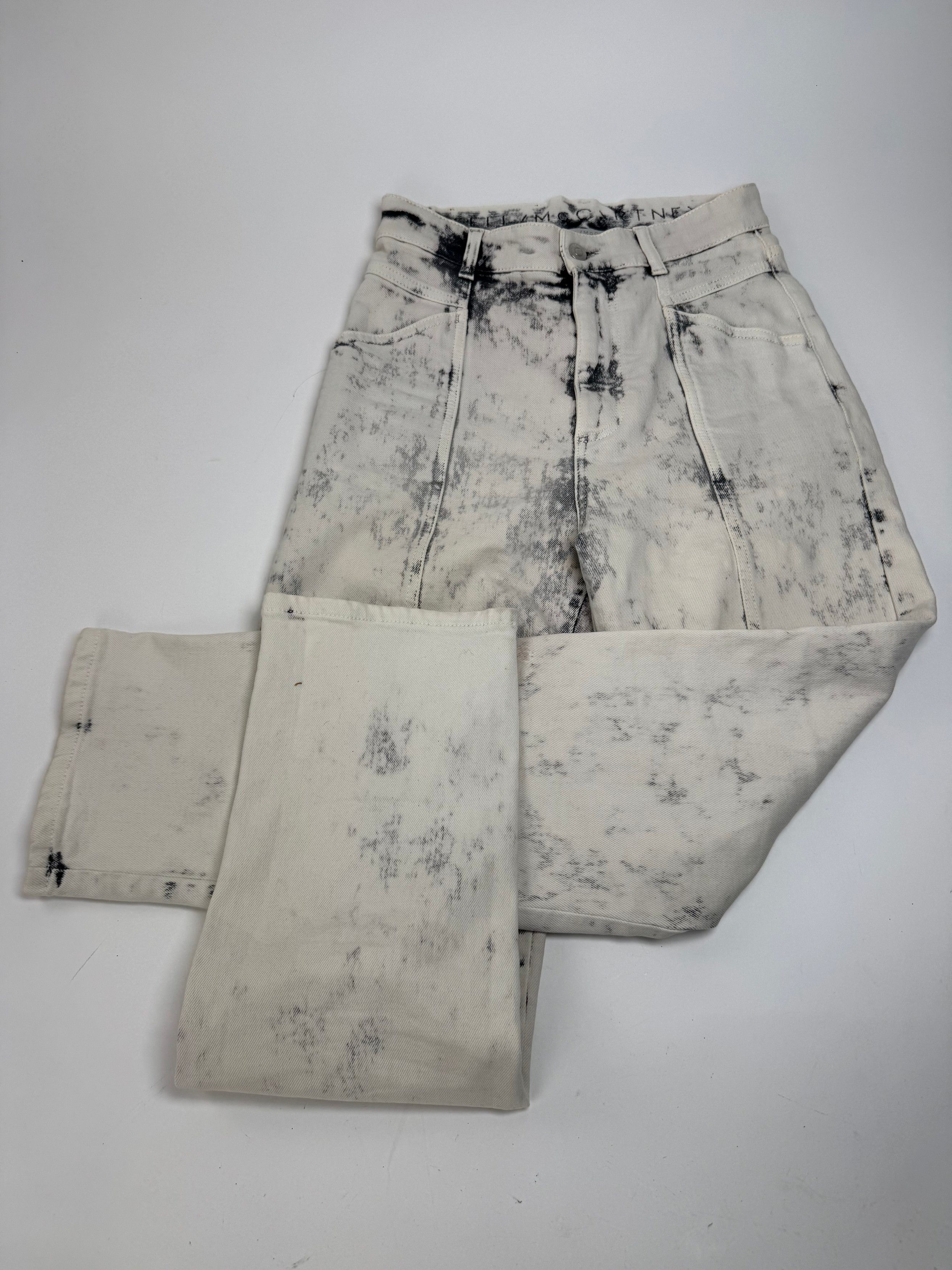Stella McCartney Vintage Stella Mc Cartney Denim Black White Size 42" / US 20 - 1 Thumbnail