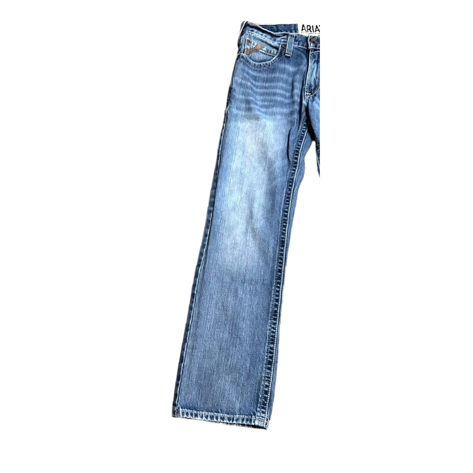 Ariat Ariat Denim M5 Slim Straight Women's Blue Jeans Size 29x32 Western Cowboy Horse Southwestern M5 Slim Straight Jeans Size 29" - 2 Thumbnail