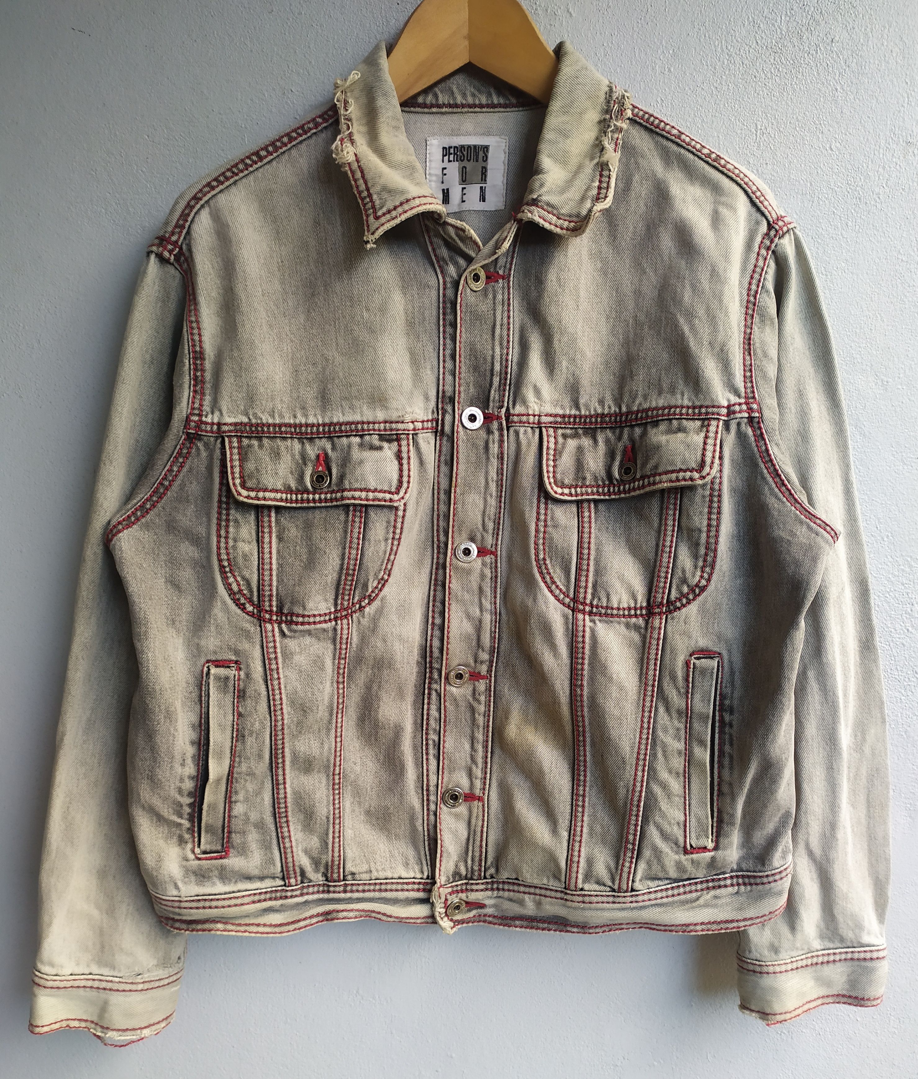 Japanese Brand × Vintage VINTAGE PERSON’S FOR MEN DENIMJACKET Size US L / EU 52-54 / 3 - 1 Thumbnail