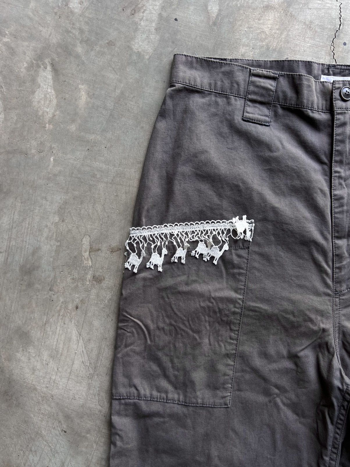 Ne-Net Ne-Net Camel Embellished Wide Pant Size US 31 - 5 Thumbnail