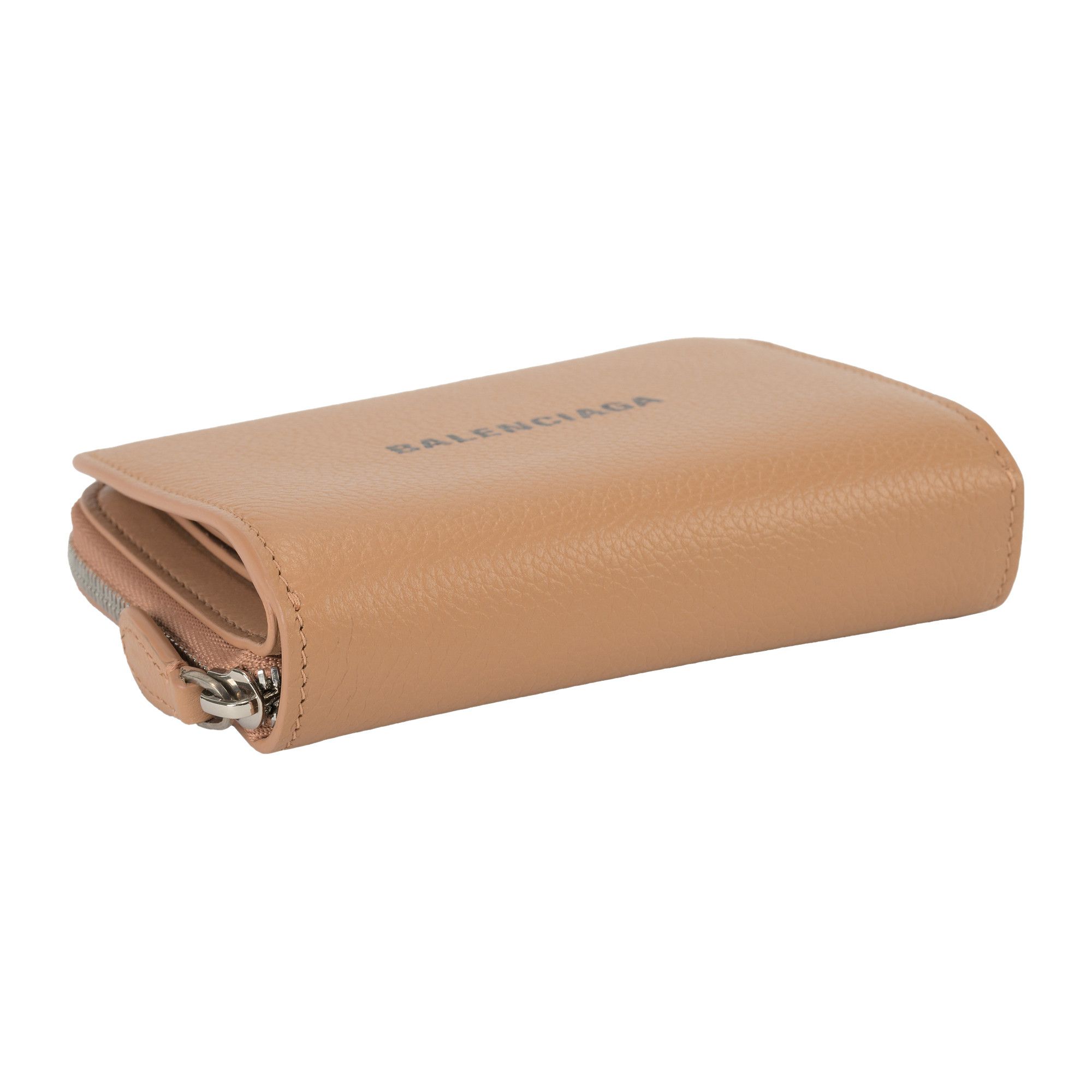 Balenciaga o1s1rm1124 Size: OS / Cash Bilfold Compact Wallet in Beige Size ONE SIZE - 8 Thumbnail