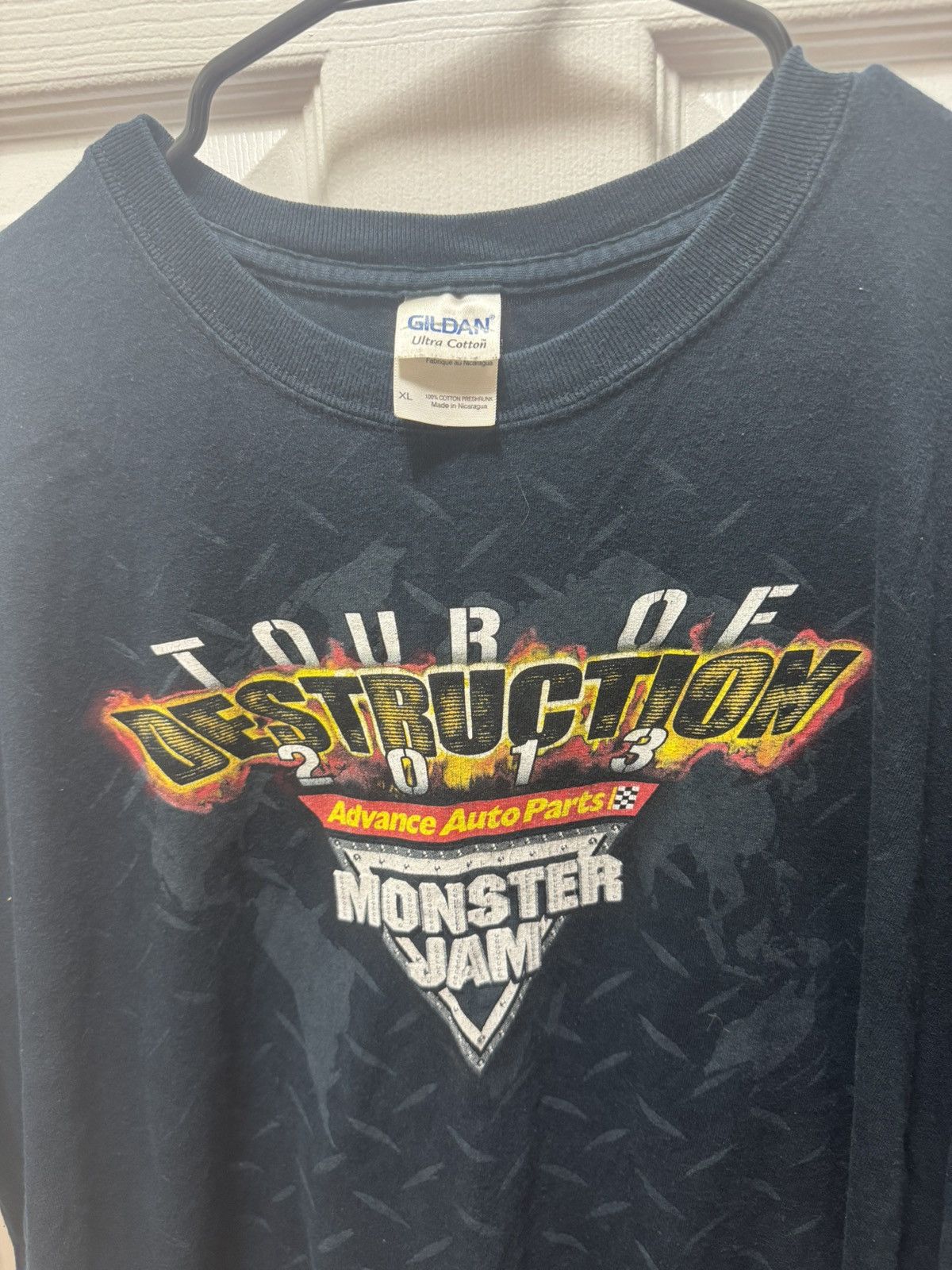 Gildan Monster Jam Tour Of Destruction 2013 Vintage Monster Truck Size US XL / EU 56 / 4 - 3 Thumbnail