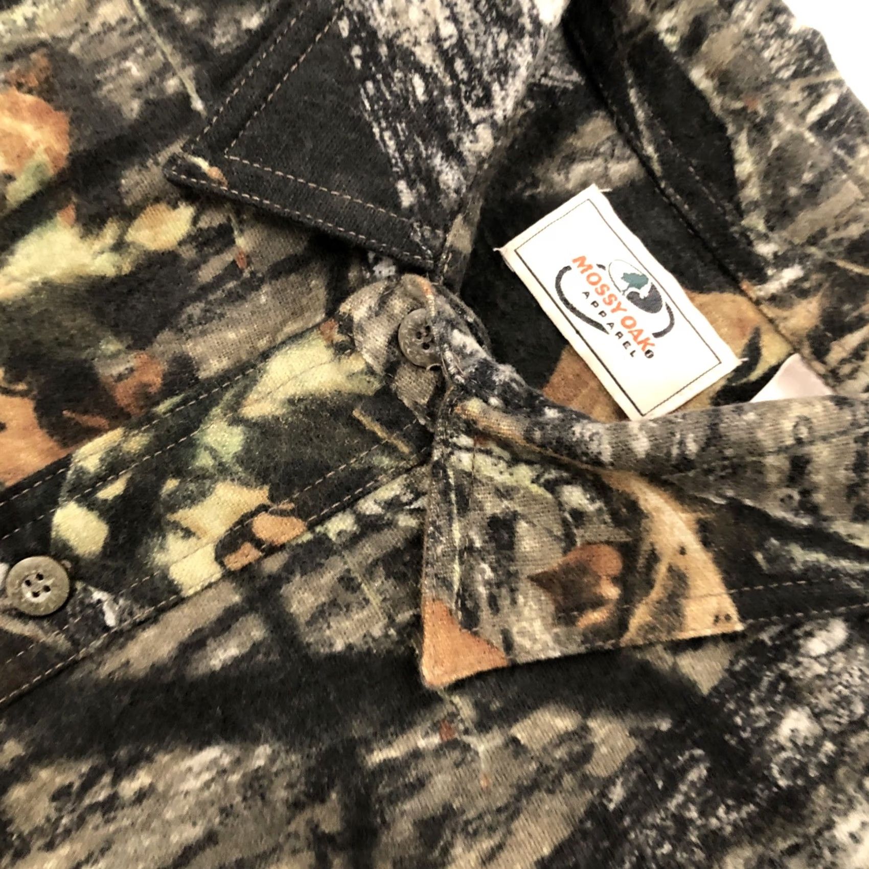 Vintage Browning Mossy Oak Shirt Men Large Camouflage Green Flannel Button-Up Button-Down Outdoor Fall Spring Size US L / EU 52-54 / 3 - 5 Thumbnail