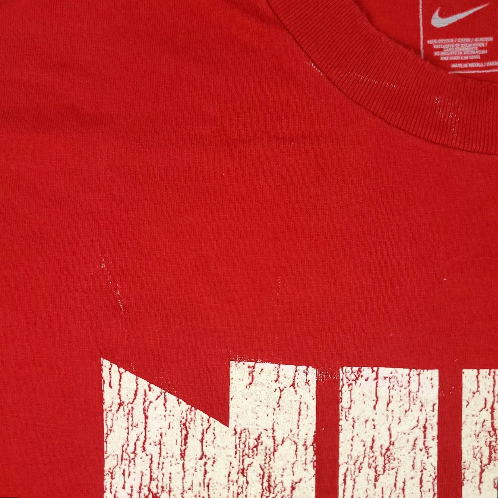 Nike Nike T Shirt Mens XL Red Swoosh Logo Short Sleeve Crew Neck Cotton Blend Nike Brand Adult Shirt Size US XL / EU 56 / 4 - 4 Thumbnail