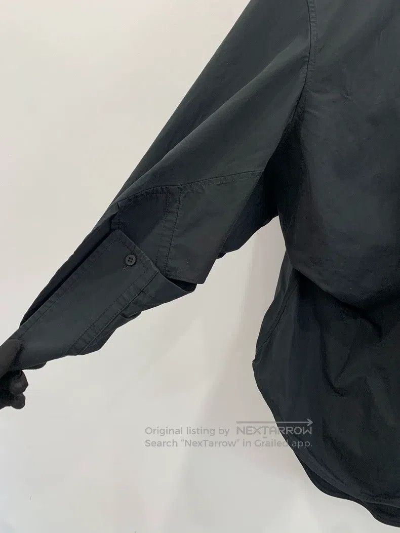 Balenciaga Balenciaga Double B Embroidered Asymmetric Black Shirt Size XS / US 0-2 / IT 36-38 - 3 Thumbnail
