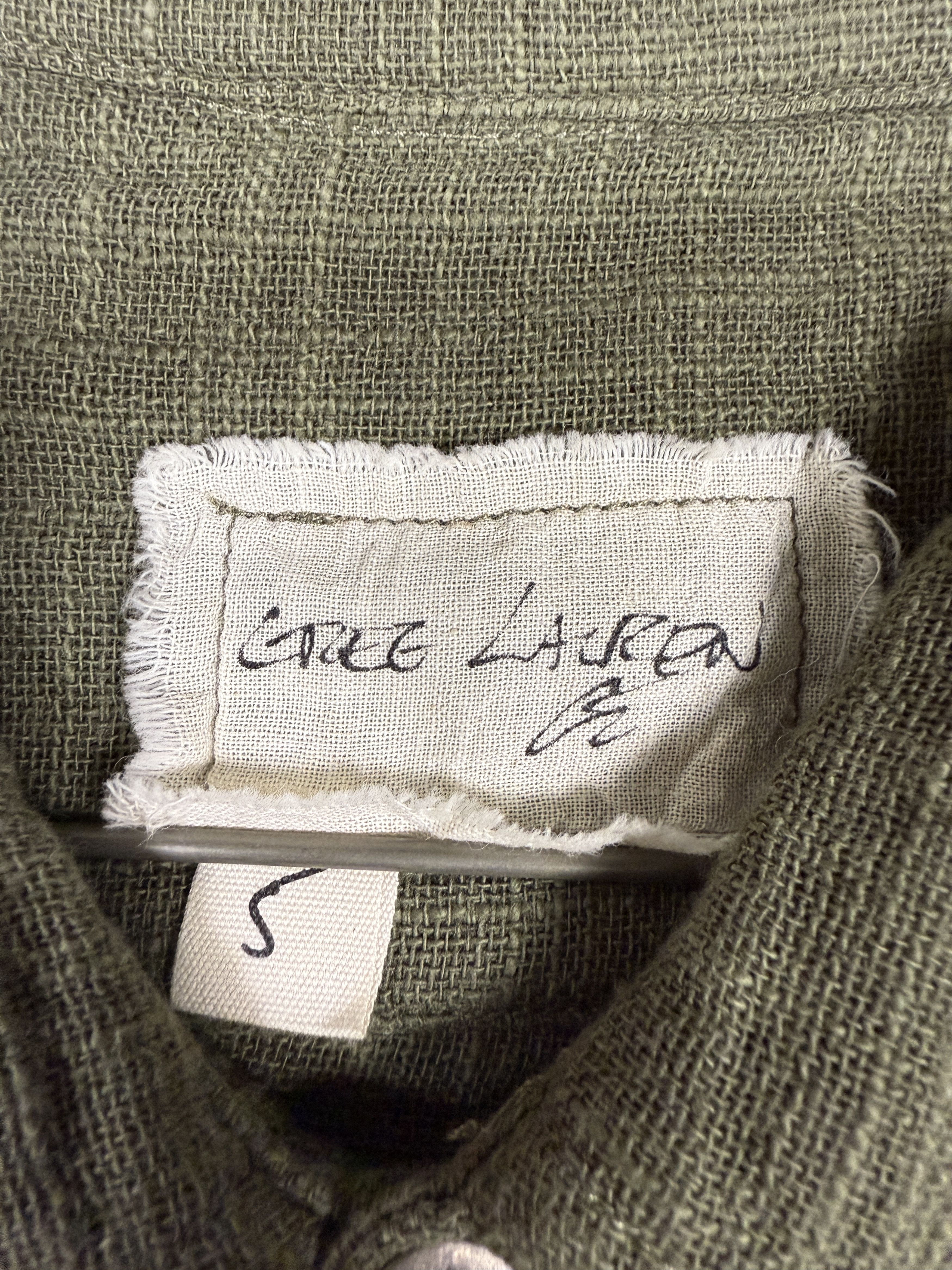 Greg Lauren $750 Greg Lauren Linen Short Sleeve Studio Shirt Size US XXL / EU 58 / 5 - 7 Thumbnail