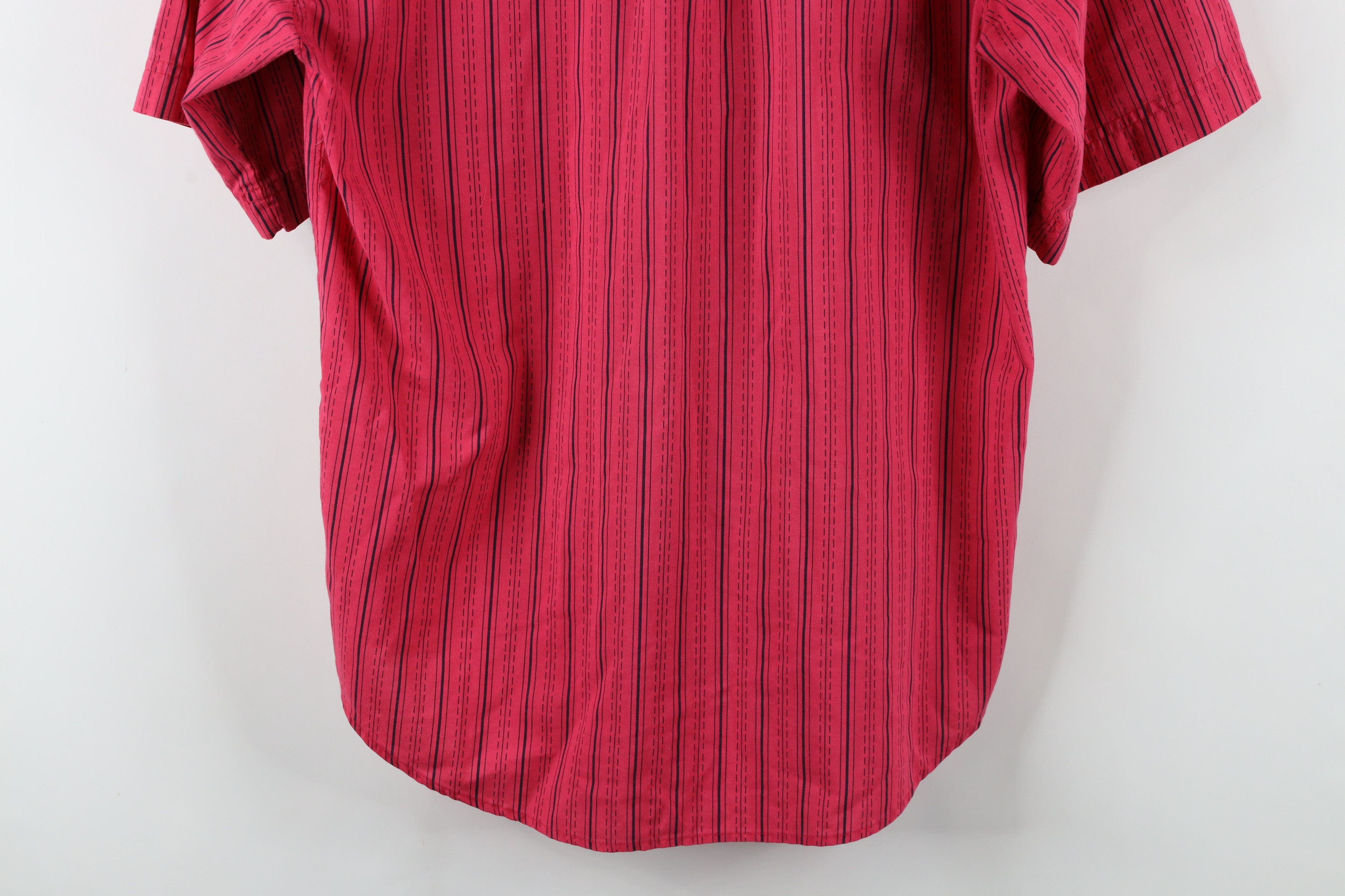 Vintage Vintage 90s Streetwear Short Sleeve Button Down Shirt Pink Size US M / EU 48-50 / 2 - 10 Thumbnail