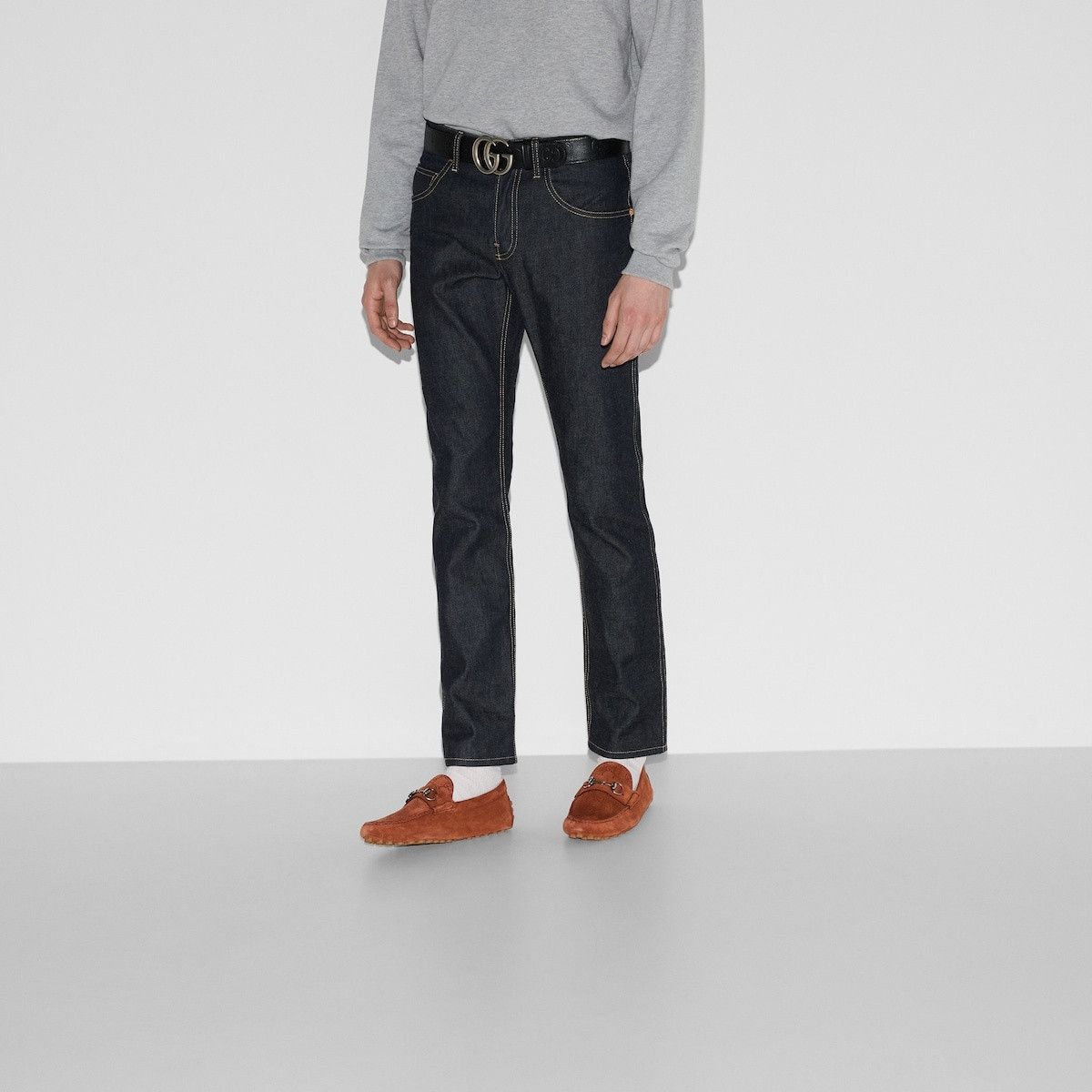 Gucci o1mt1gz0525 Men's Driver Shoes With Horsebit in Brown Size US 10 / EU 43 - 3 Thumbnail