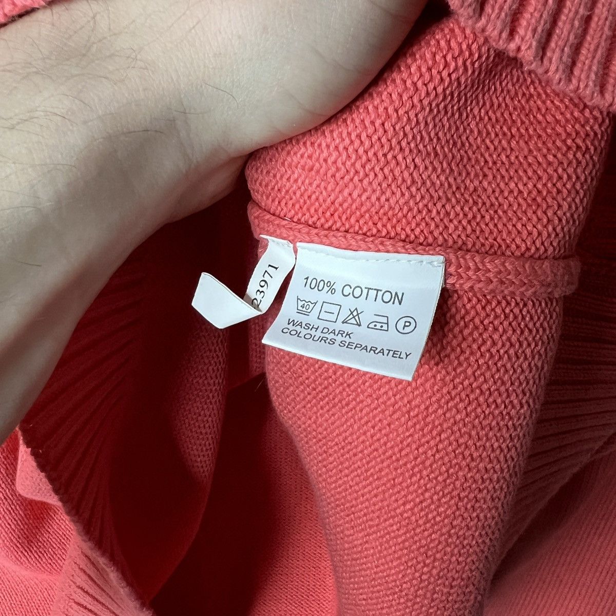 Designer × Yves Saint Laurent Yves Saint Laurent YSL Jumper Sweater Knitwear Peach Orange Size US XL / EU 56 / 4 - 5 Thumbnail