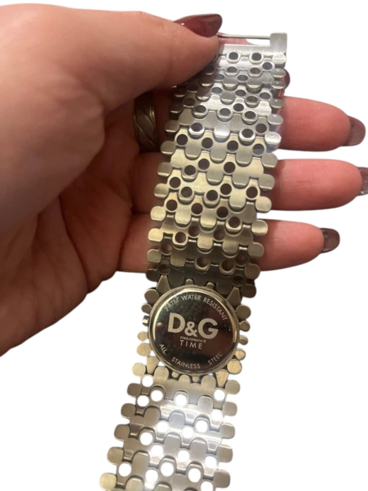 Dolce & Gabbana D&G Crystal Mesh Stainless Steel Watch Bracelet, Early 2000s Size ONE SIZE - 3 Thumbnail