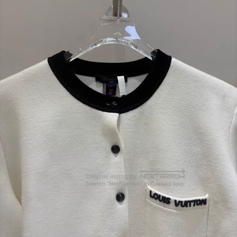 Louis Vuitton Louis Vuitton SS24 Logo monogram embroidered crew neck slo Size L / US 10 / IT 46 - 3 Thumbnail