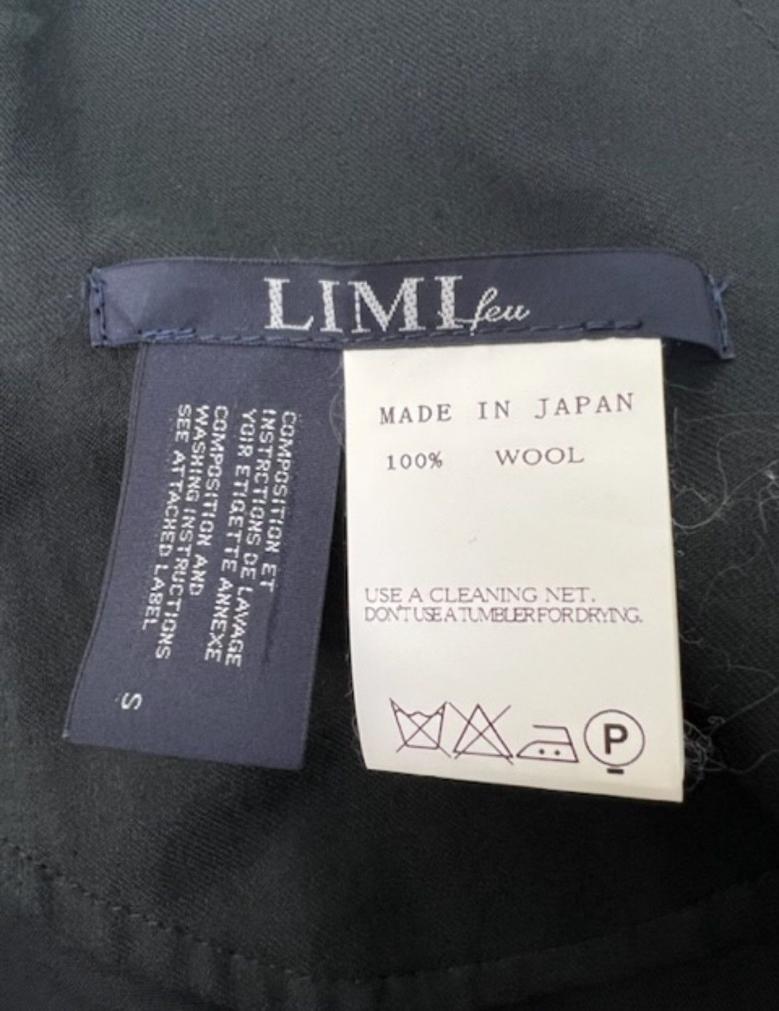 Limi Feu × Yohji Yamamoto Limi Feu Asymmetric Draped Wool Dress Size S / US 4 / IT 40 - 6 Thumbnail