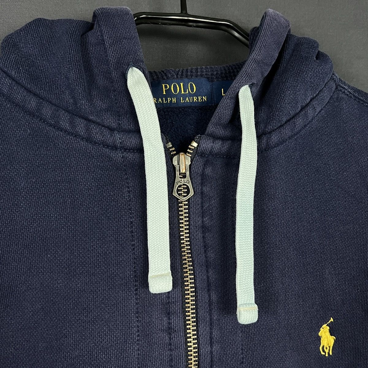 Vintage Vintage Polo Ralph Lauren men’s size L zip hoodie Size US L / EU 52-54 / 3 - 3 Thumbnail