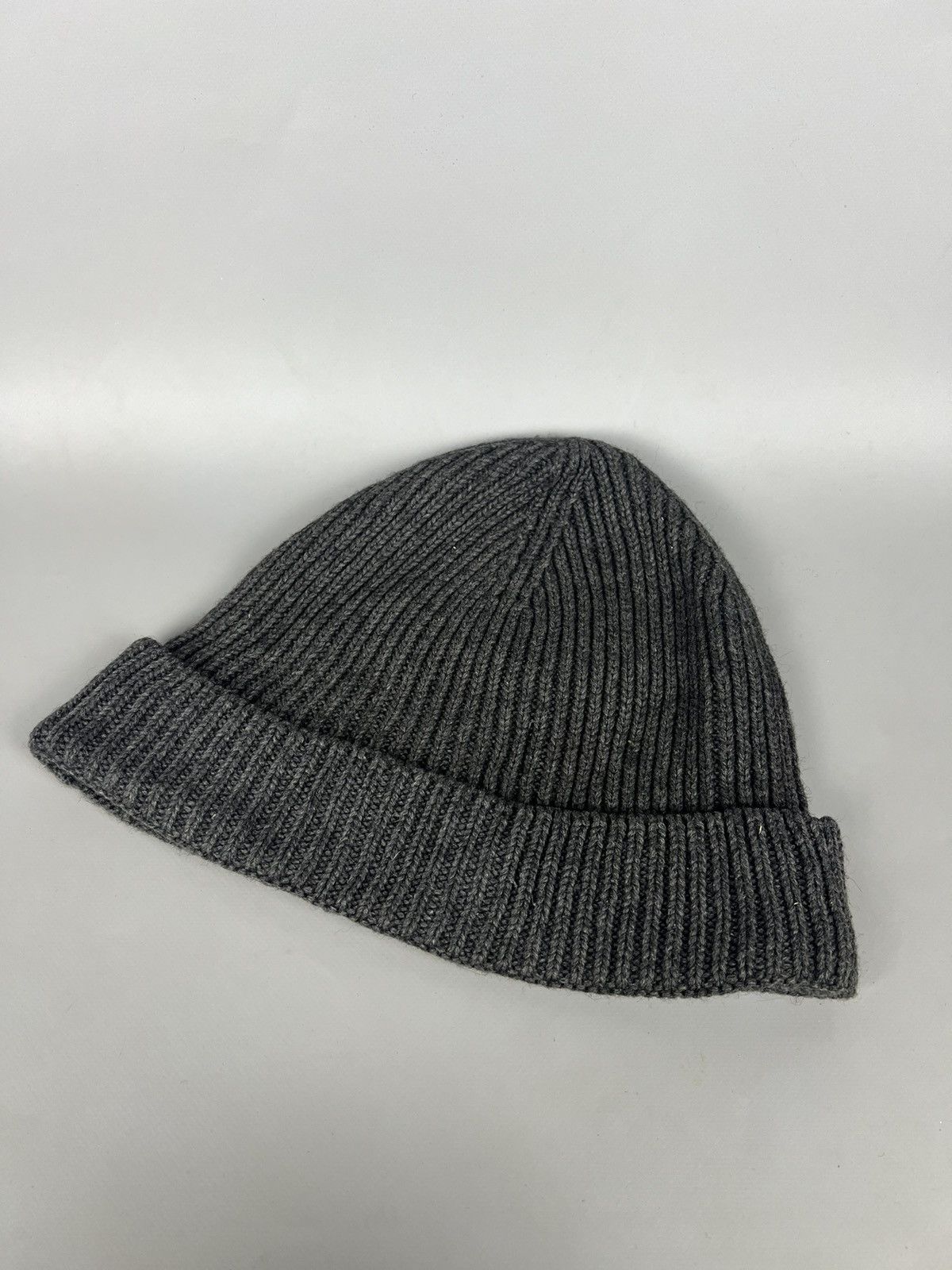 Lacoste Vintage Y2K Lacoste Logo Beanie Hat gray Streetwear Size ONE SIZE - 3 Thumbnail