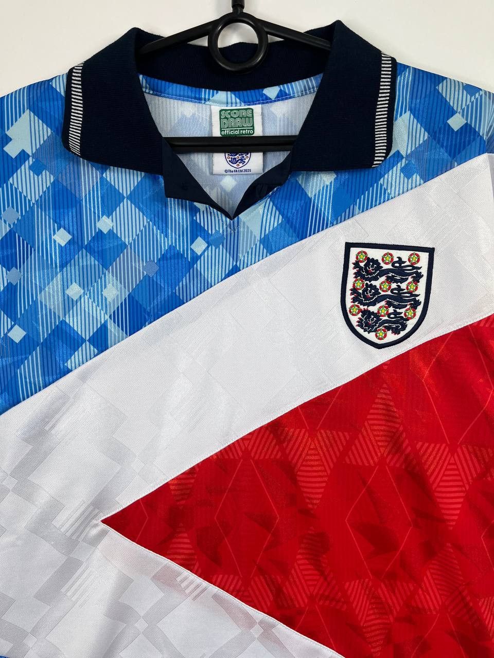 Other England 1990 Away Retro Shirt Score Draw Official Jersey S Size US S / EU 44-46 / 1 - 2 Thumbnail