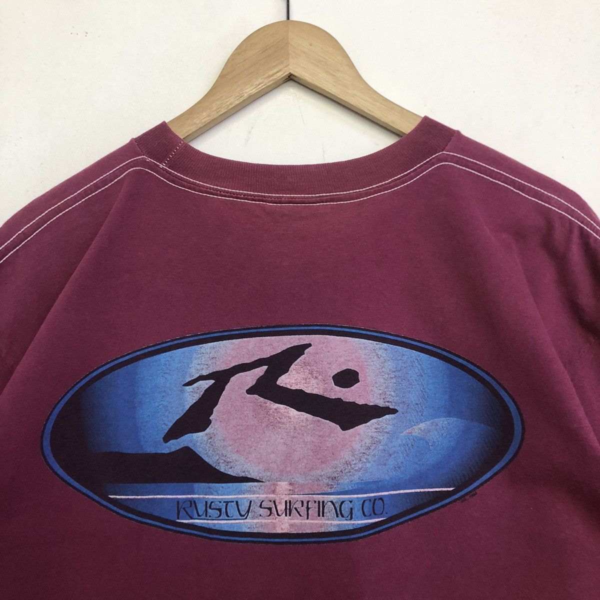 Rusty VINTAGE RUSTY SURFING CO. BACKHITT TSHIRT Size US M / EU 48-50 / 2 - 3 Thumbnail