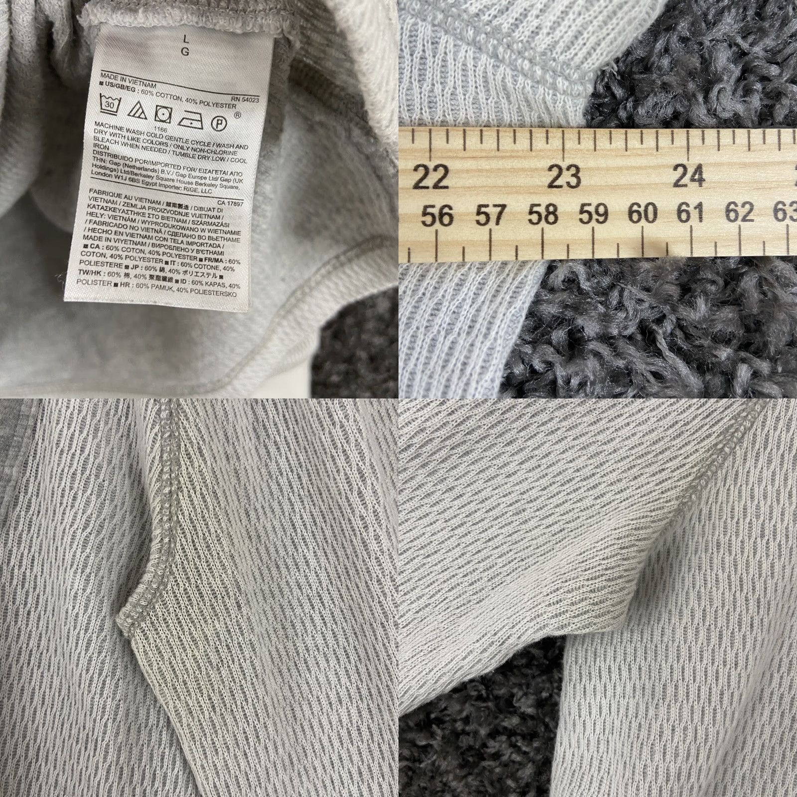 Banana Republic VINTAGE Banana Republic Shirt Men L Thermal Long Sleeve Gray 1/2 Button Up - 1/2 Button Up Shirt Men L Gray Thermal Size US L / EU 52-54 / 3 - 8 Thumbnail