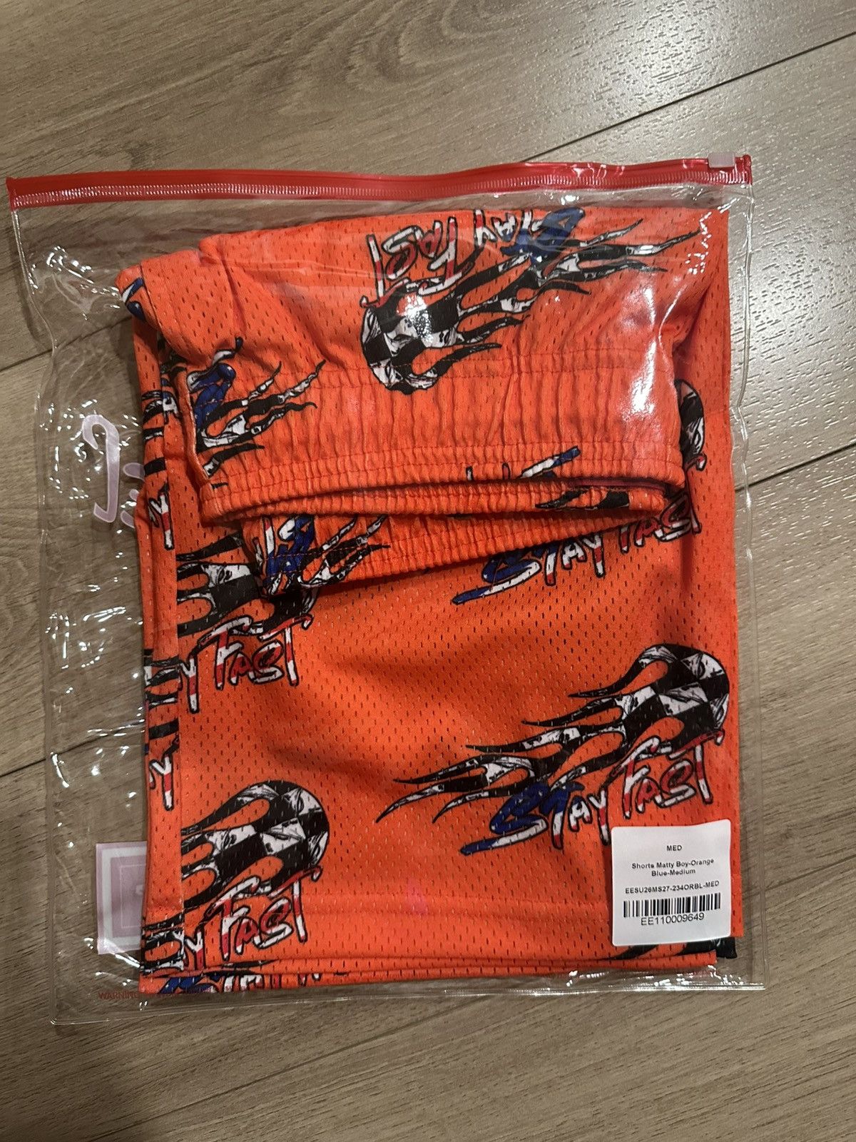 Eric Emanuel Eric Emanuel EE Matty Boy Short Orange STAY FAST Size Medium Size US 30 / EU 46 - 3 Thumbnail