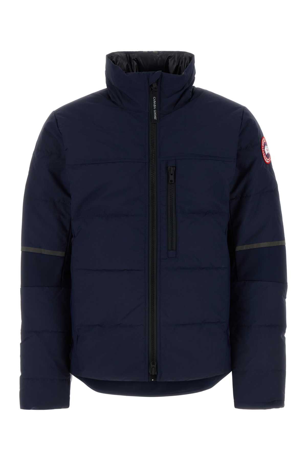 image of Canada Goose Midnight Blue Nylon Hybridge Down Jacket, Men's (Size Medium)