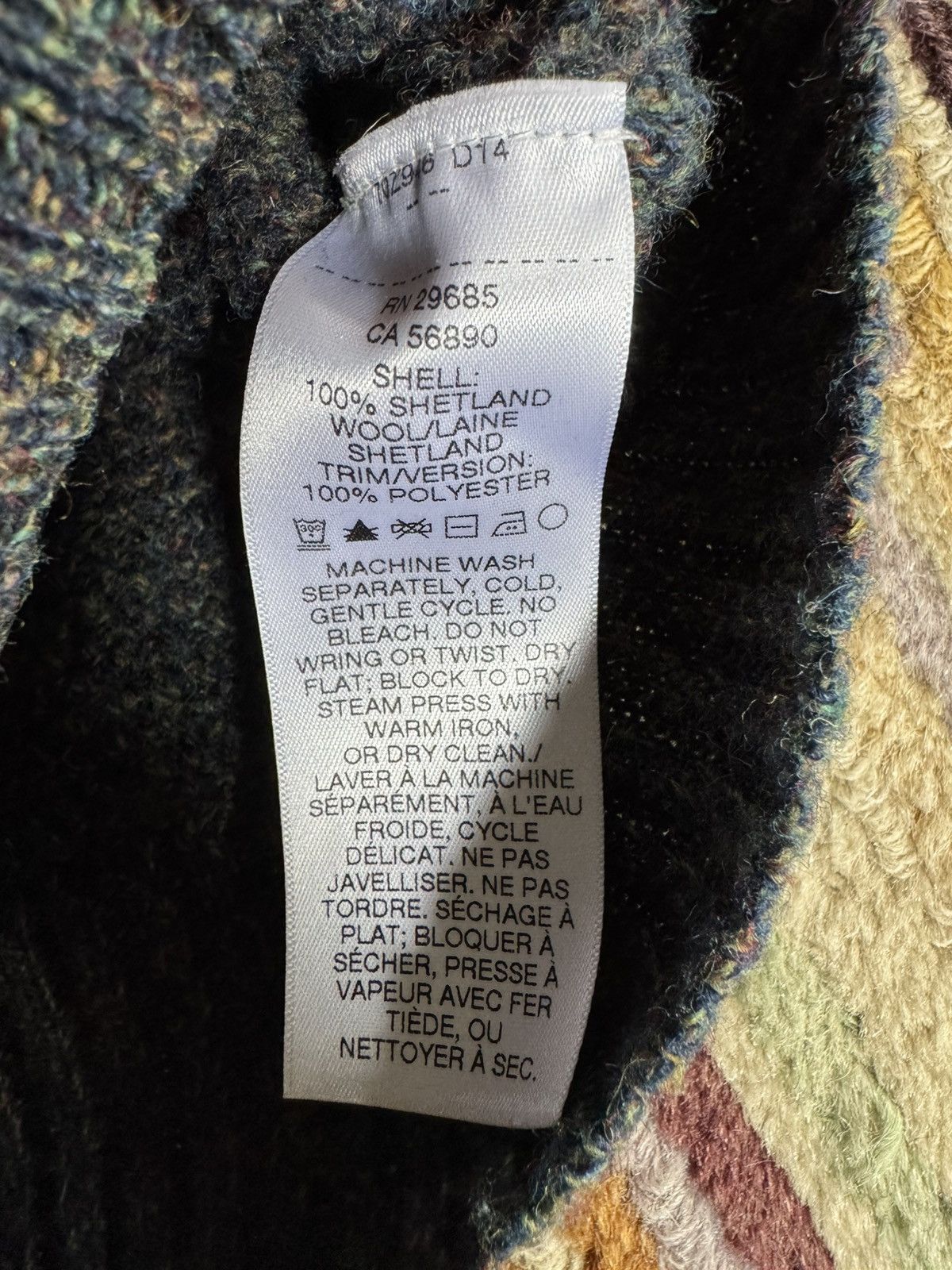 Pendleton Blue melange 100% washable wool, XL, new no tags Size US XL / EU 56 / 4 - 7 Thumbnail