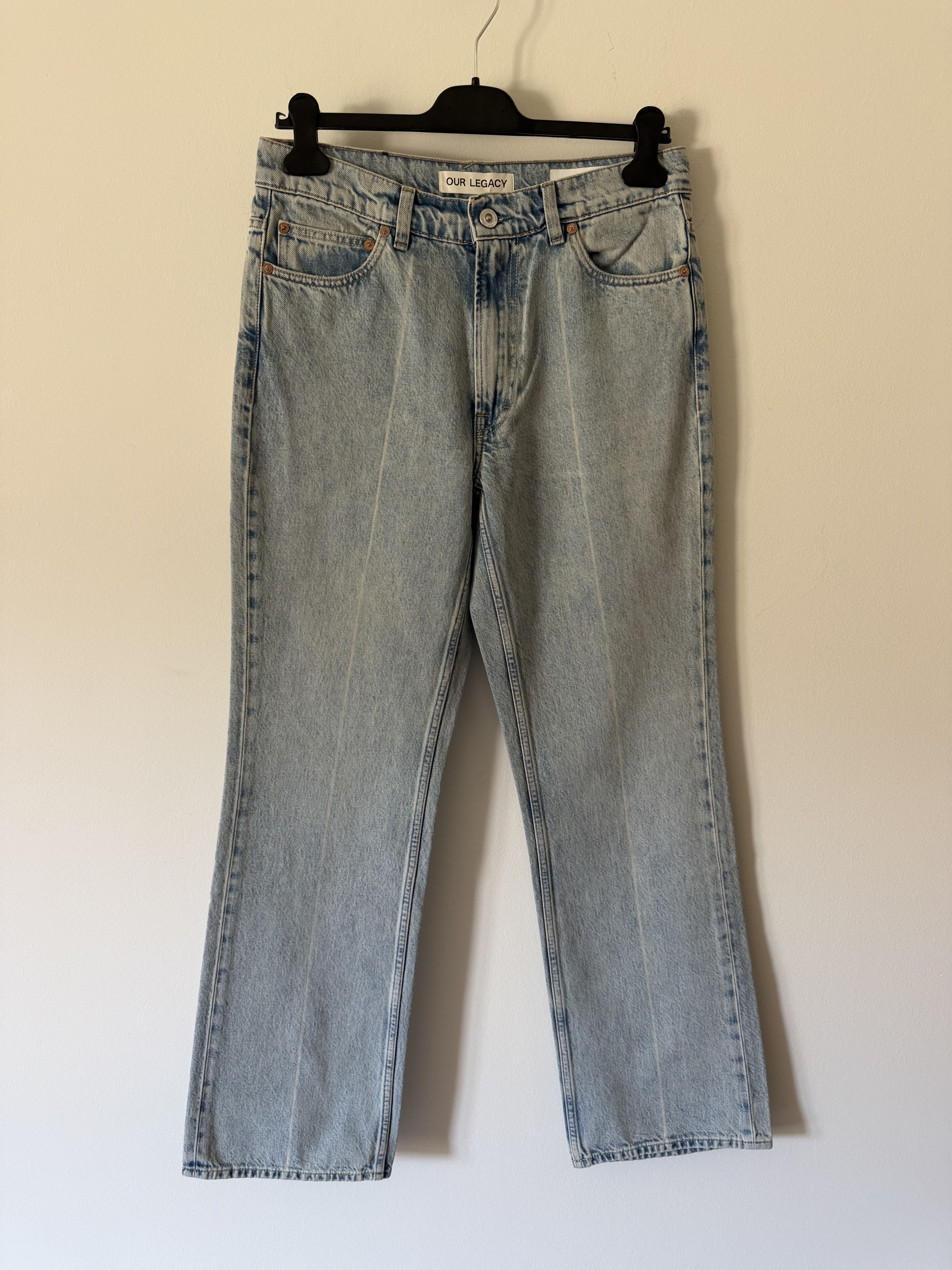 ourlegacy mid blue bleach denim 29 Our Legacy Extended Linear Cut