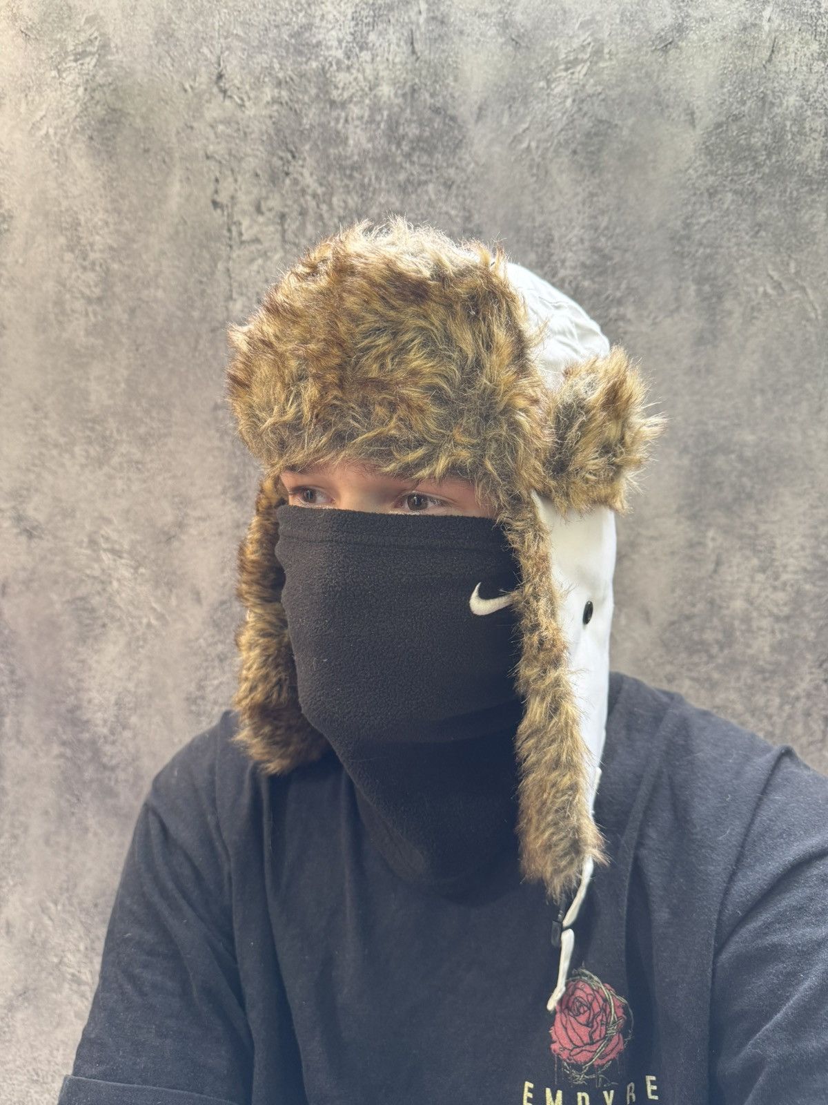 Japanese Brand × Vintage Vintage Ushanka Mohair Fuzzy Trapper Hat Punk Huge Size ONE SIZE - 2 Thumbnail