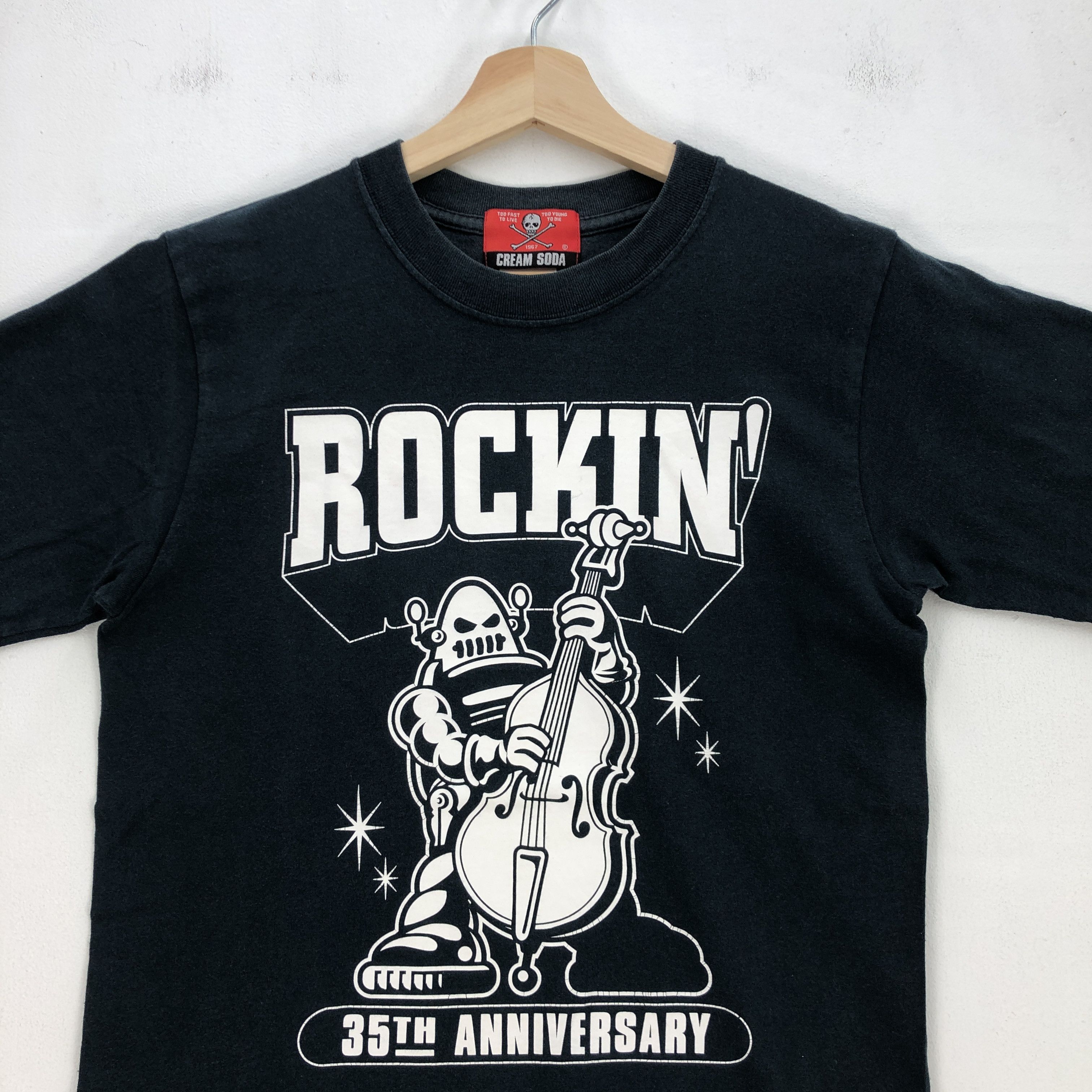 Band Tees 35th Anniversary Japanese T Shirt Skulls Cream Soda Rockin Size US XS / EU 42 / 0 - 3 Thumbnail