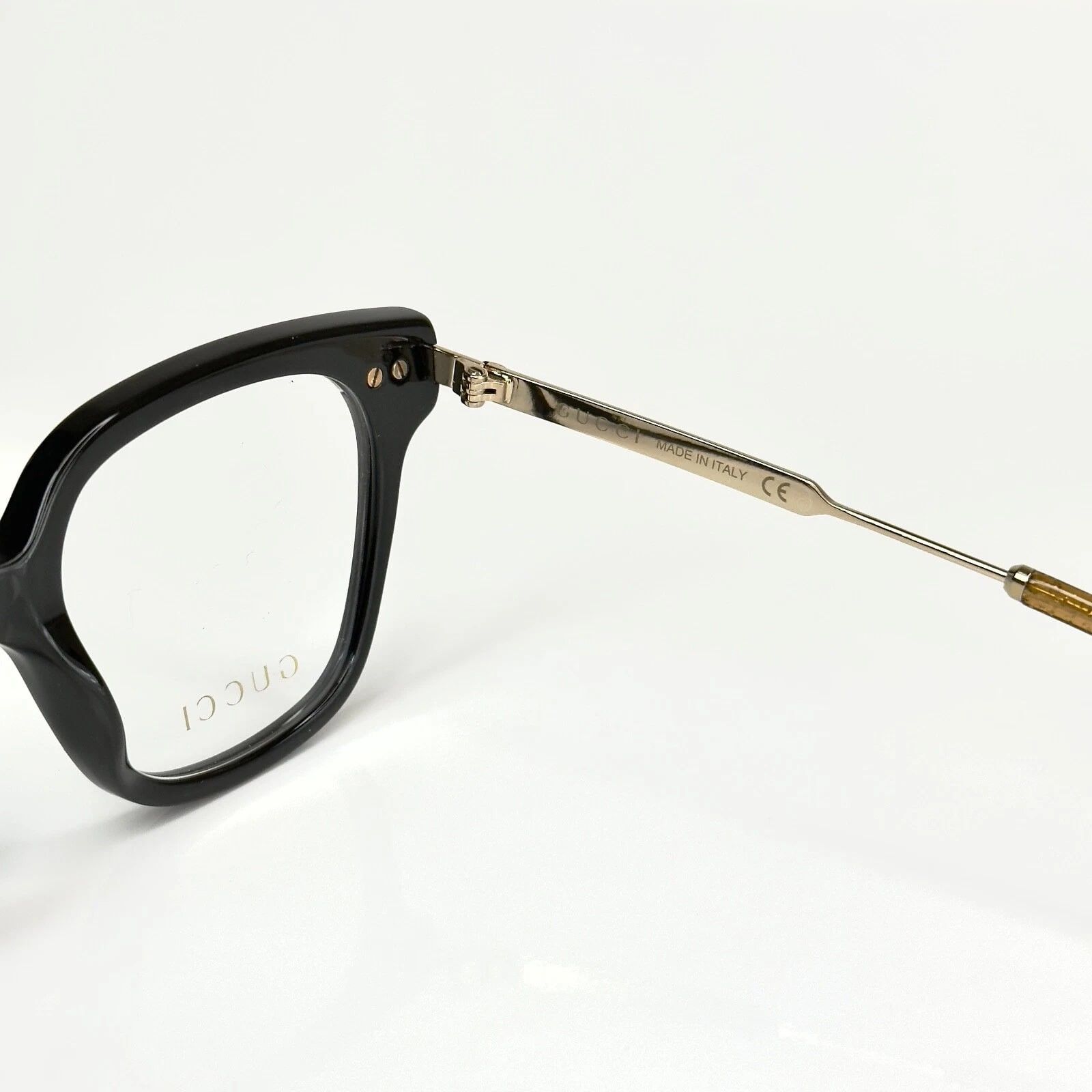 Gucci GUCCI GG0284O 0284 Web Stripe Gold Optical Eyeglasses 001 Size ONE SIZE - 3 Thumbnail