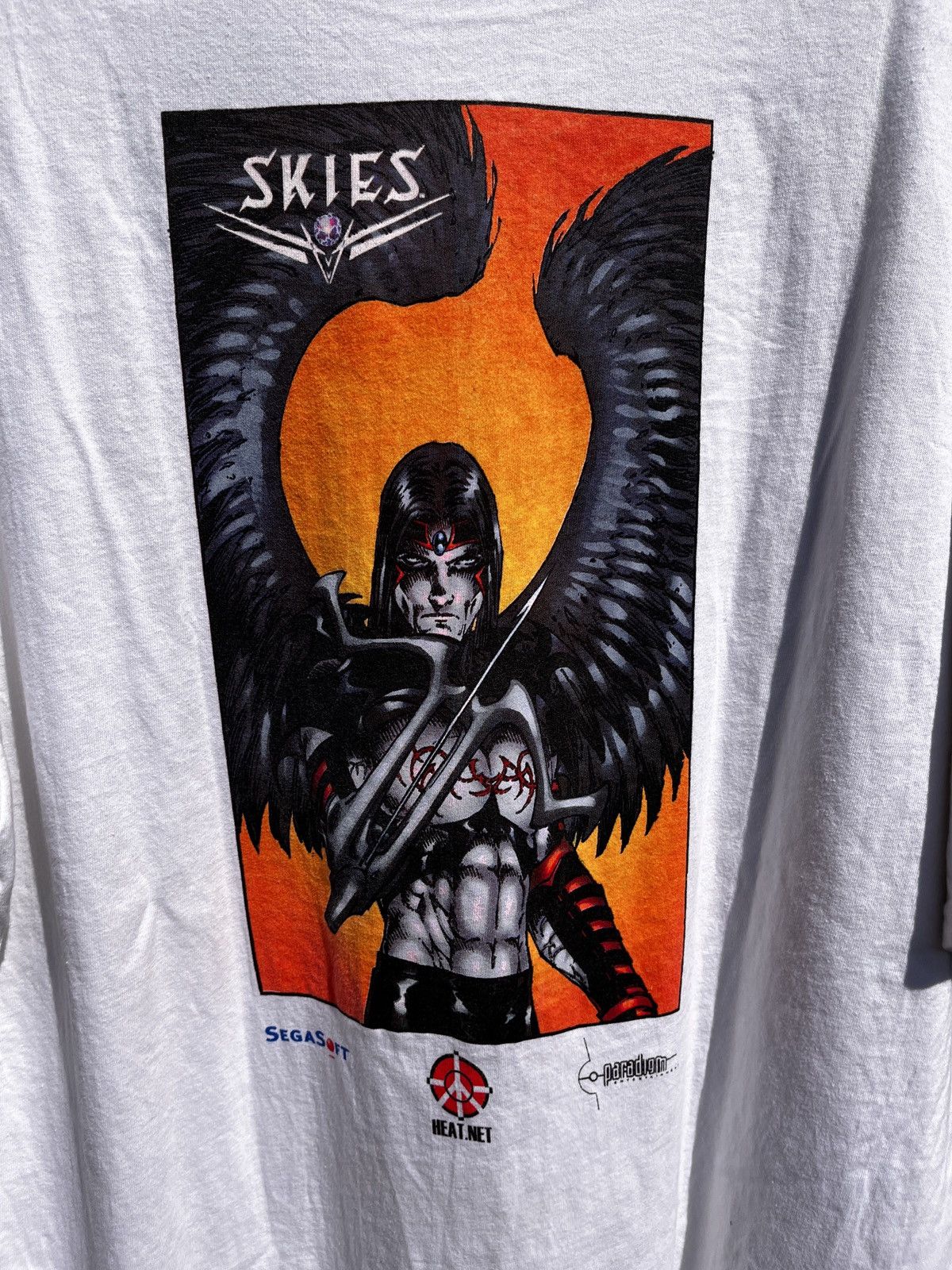 Vintage 1990s Sega Skies Unreleased Game Promo Tee VERY RARE Size US XL / EU 56 / 4 - 3 Thumbnail