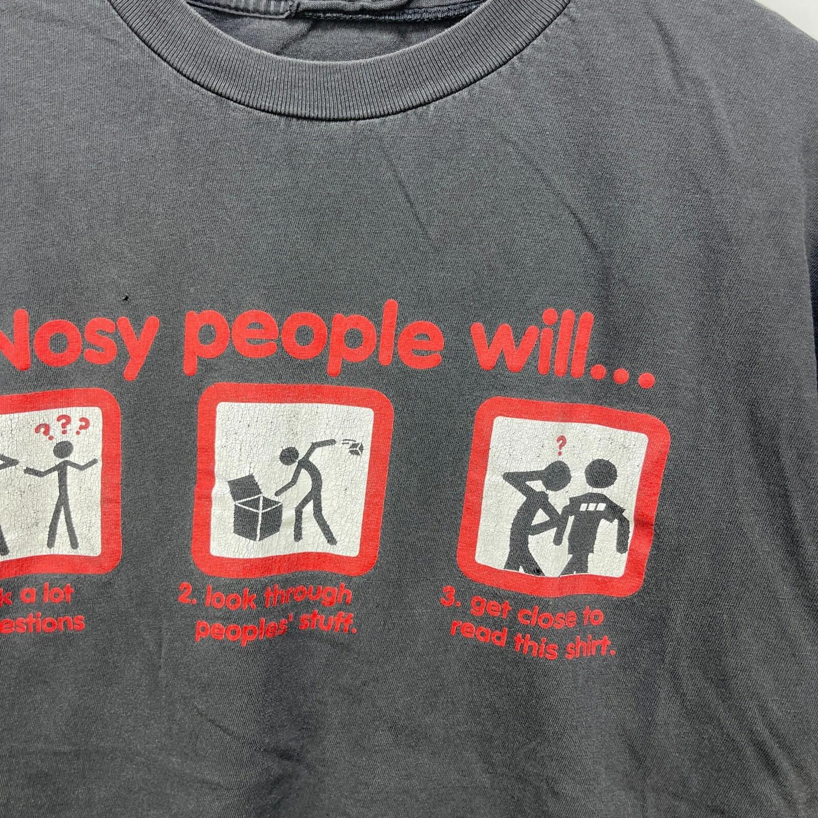 Vintage Vintage 90s Sun Faded Statement Comedy T-Shirt Large XL Size US L / EU 52-54 / 3 - 6 Thumbnail