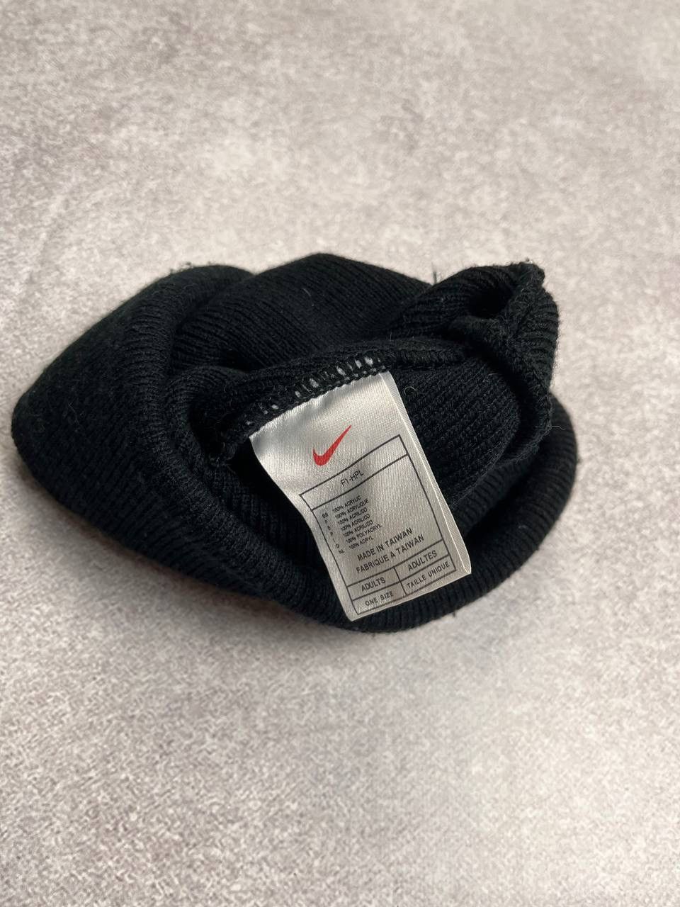 Nike × Vintage Vintage 90's Nike Swoosh Archival Beanie Hat Y2K os Size ONE SIZE - 3 Thumbnail