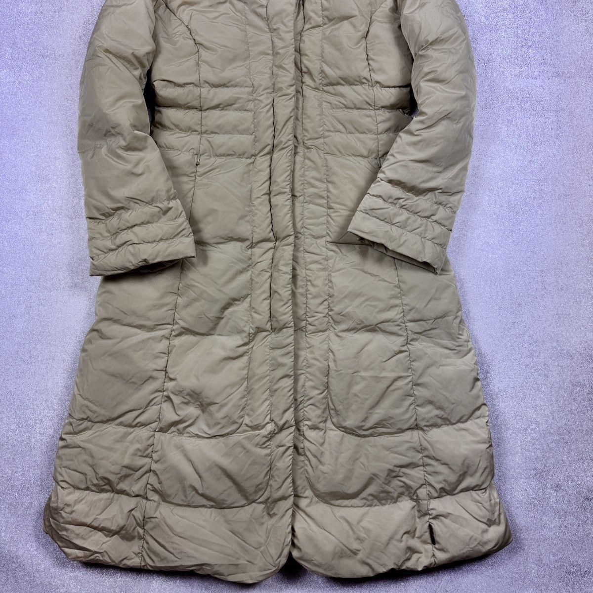 Moncler Vintage Moncler Beige Long Puffer Down Jacket Size 2 / M Size M / US 6-8 / IT 42-44 - 7 Thumbnail