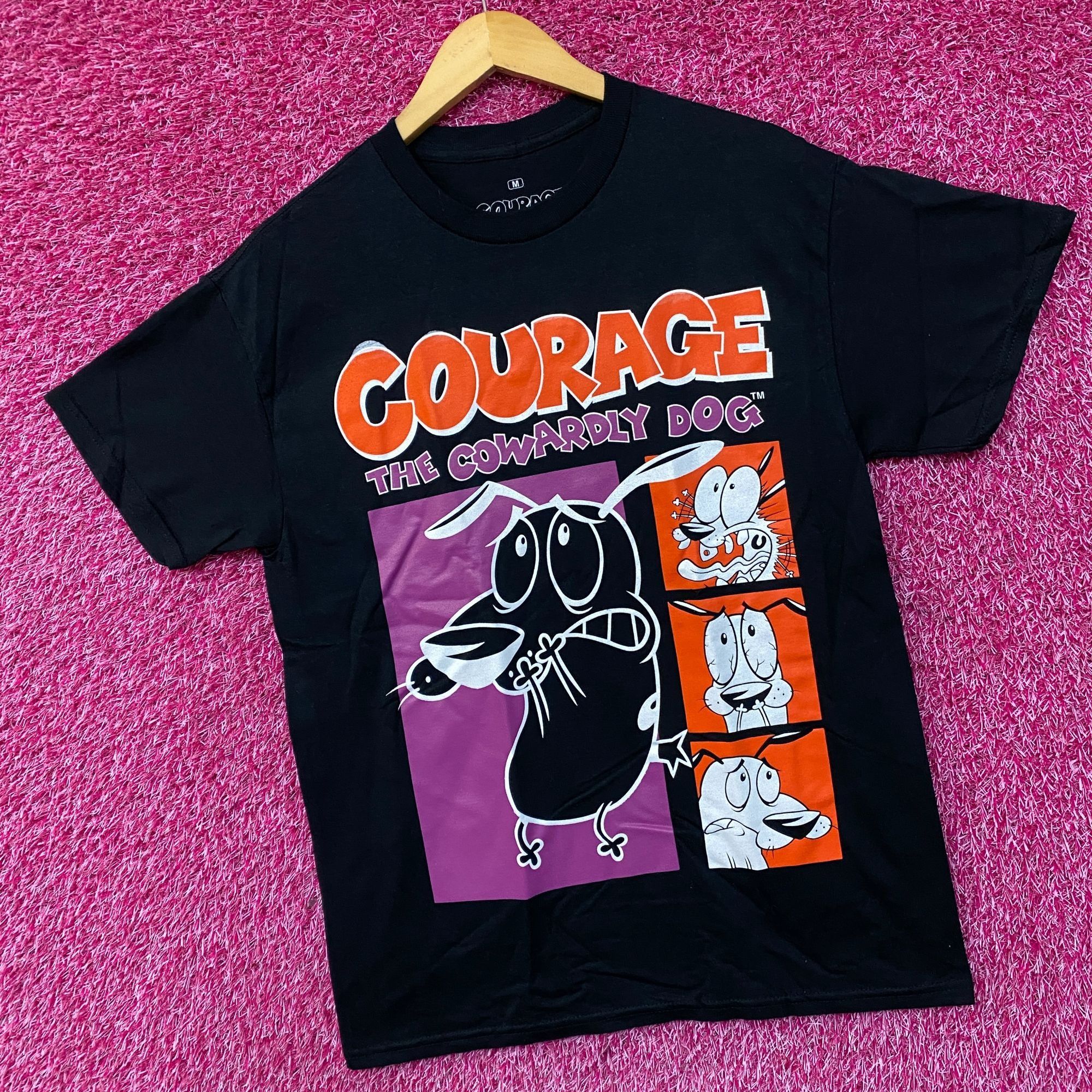 Cartoon Network Courage The Cowardly Dog Grid Design Retro Style Classic Car Size US M / EU 48-50 / 2 - 3 Thumbnail