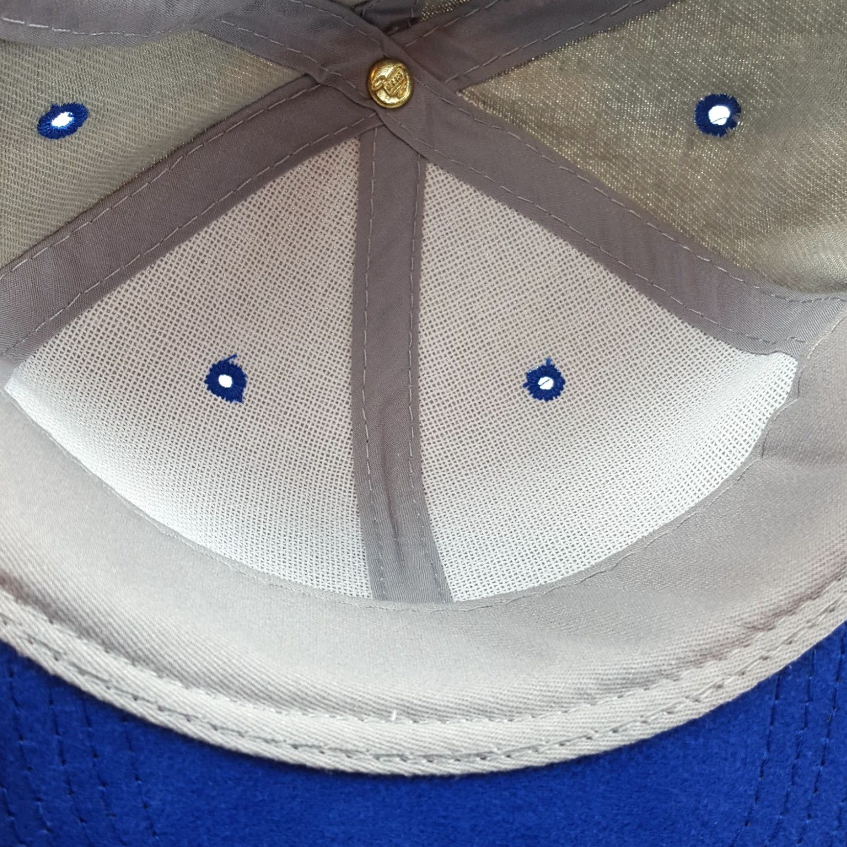 Vintage VINTAGE Otto Hat, 90s Trucker Snapback Adjustable Strap Baseball Cap, Blue, Men, Cotton Canvas, Embroidered, Lightweight, Breathable, USA Theme Size ONE SIZE - 6 Thumbnail
