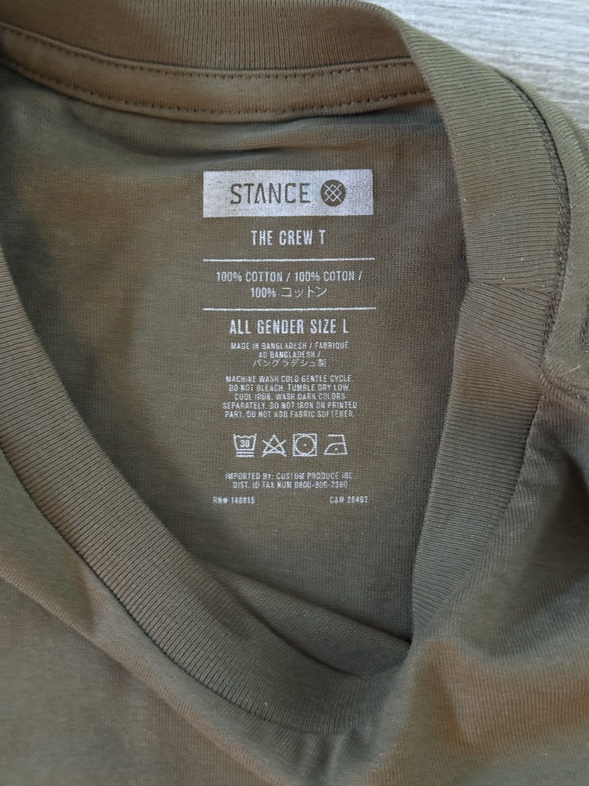 Stance Socks Stance Ishod Wair Military Green Cotton Blend Tee Size Large Size US L / EU 52-54 / 3 - 5 Thumbnail