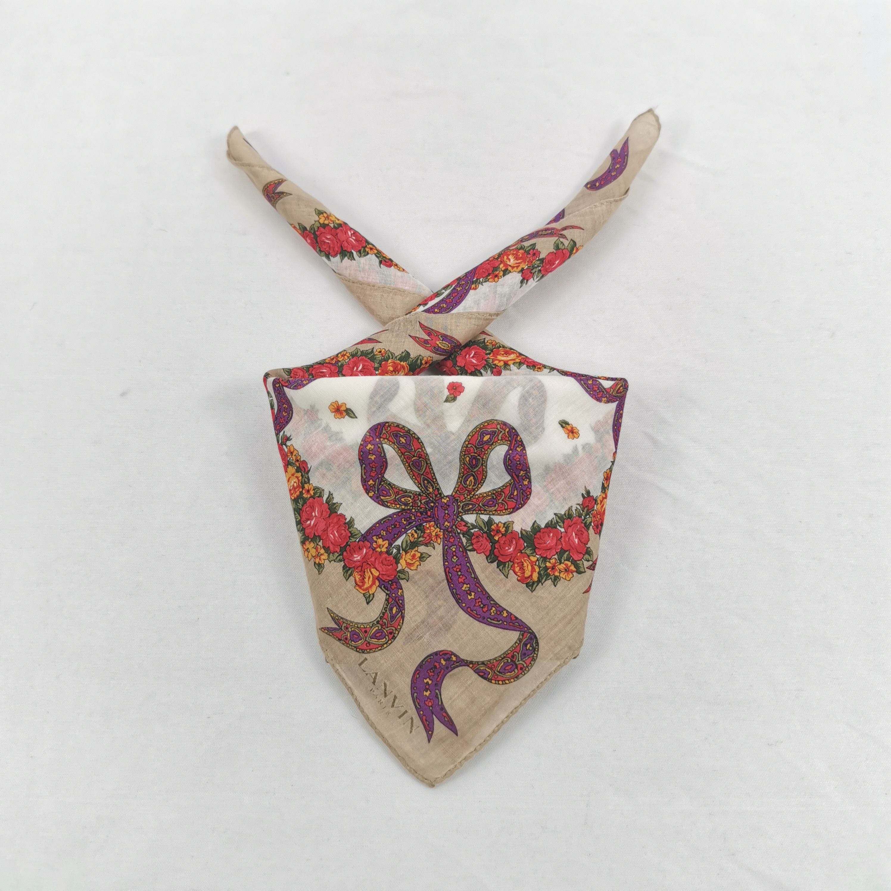 Lanvin Vintage Lanvin Handkerchief Neckerchief Bandana Size ONE SIZE - 1 Thumbnail
