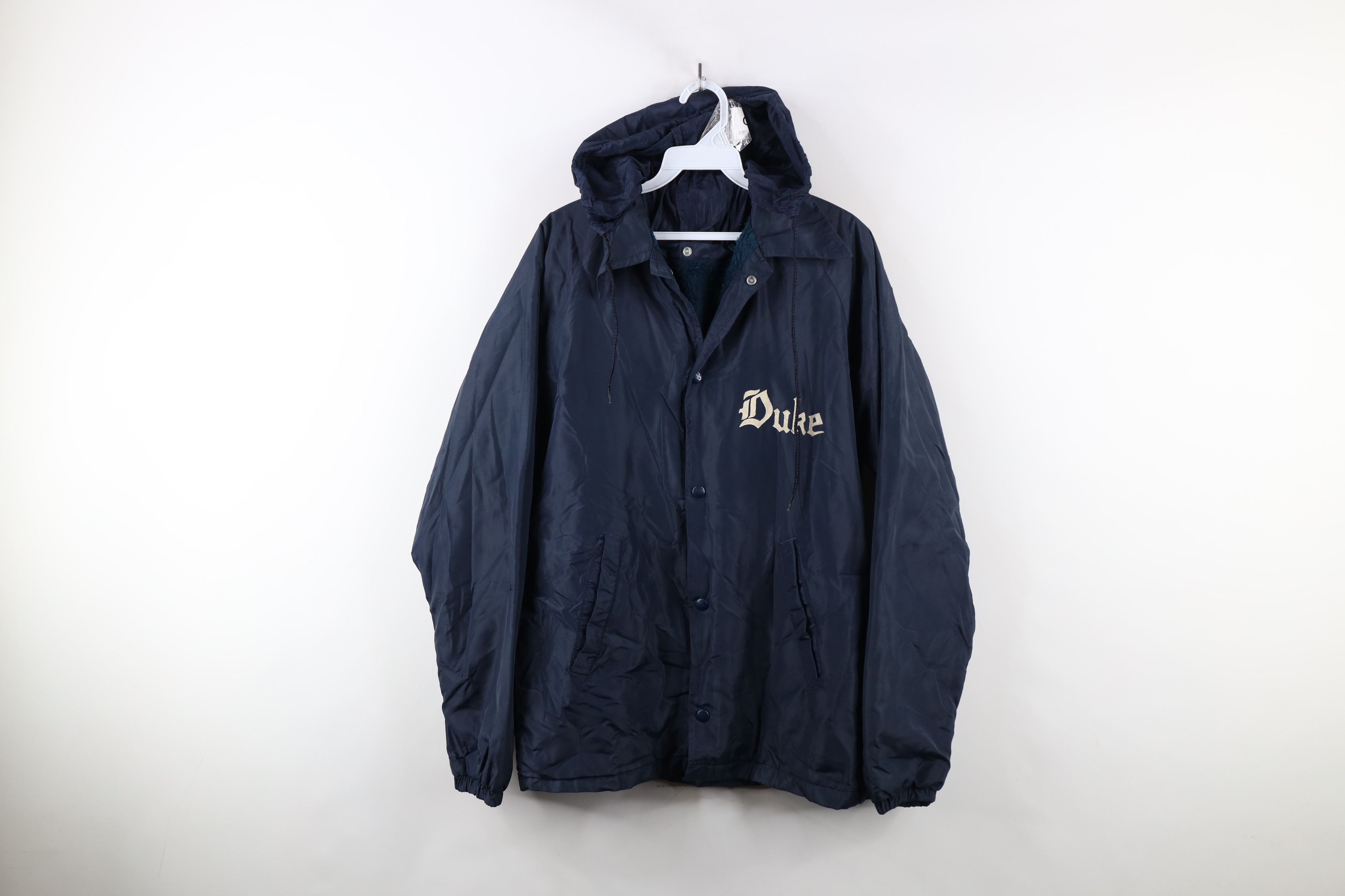 Vintage Vintage 60s Duke University Fleece Lined Coach Jacket USA Size US S / EU 44-46 / 1 - 1 Thumbnail