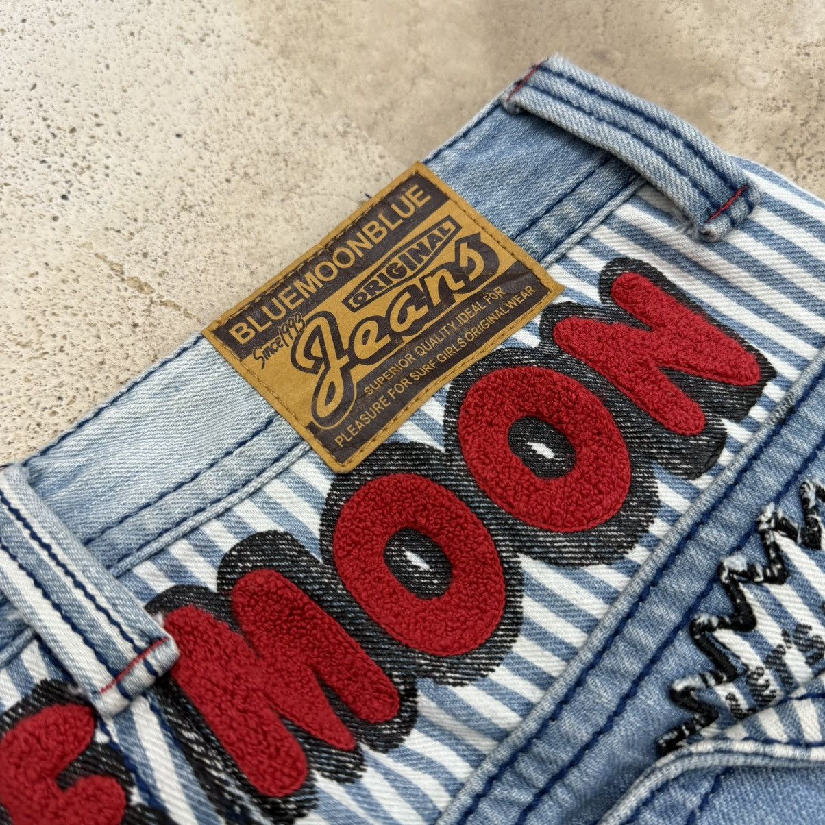 Japanese Brand Blue Moon Bluee Hickory Waist Printed Surfing Clone Devgru Size US 30 / EU 46 - 16 Thumbnail
