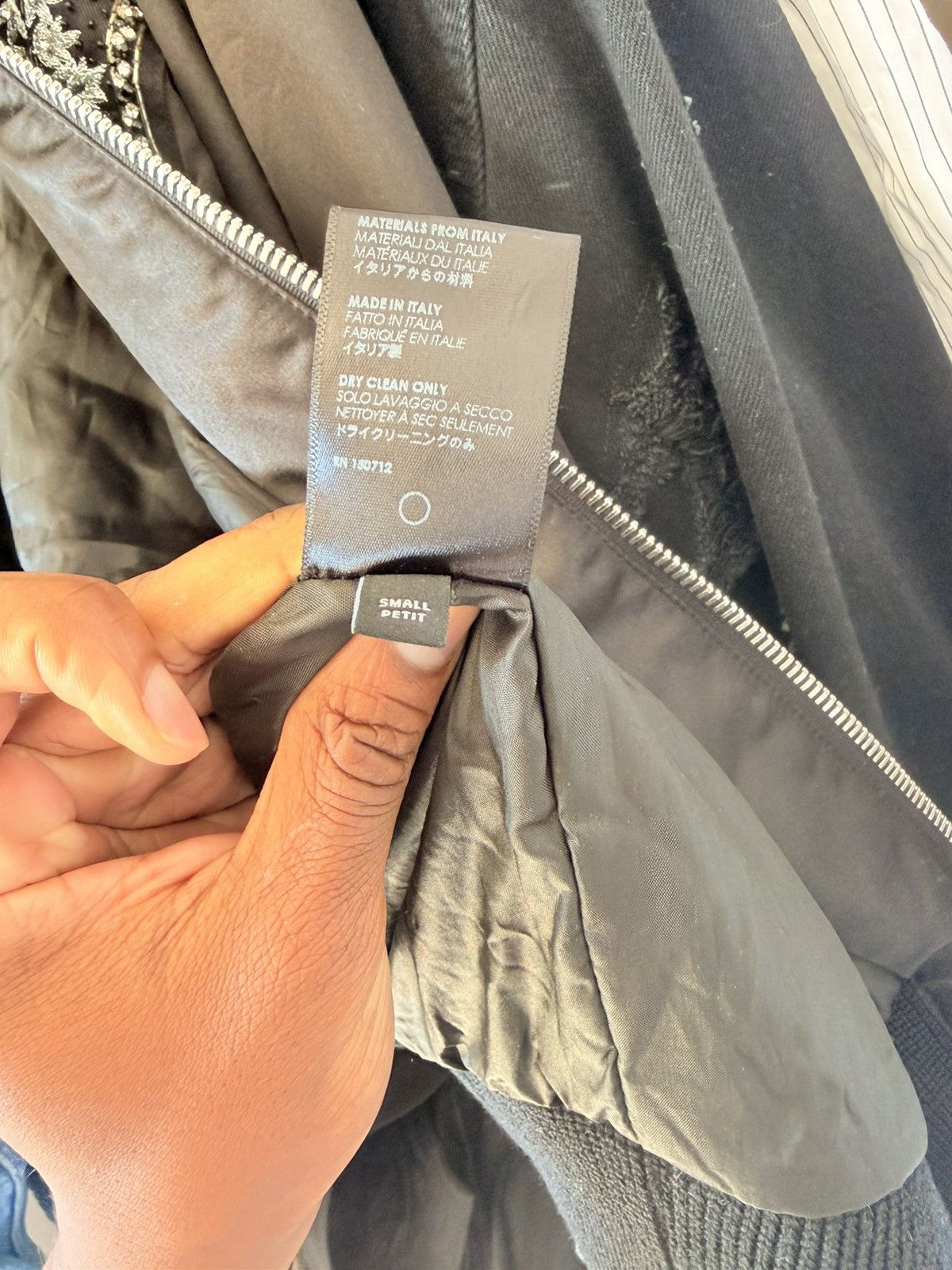Amiri Amiri Satin Guitar Strap Bomber Size US S / EU 44-46 / 1 - 8 Thumbnail