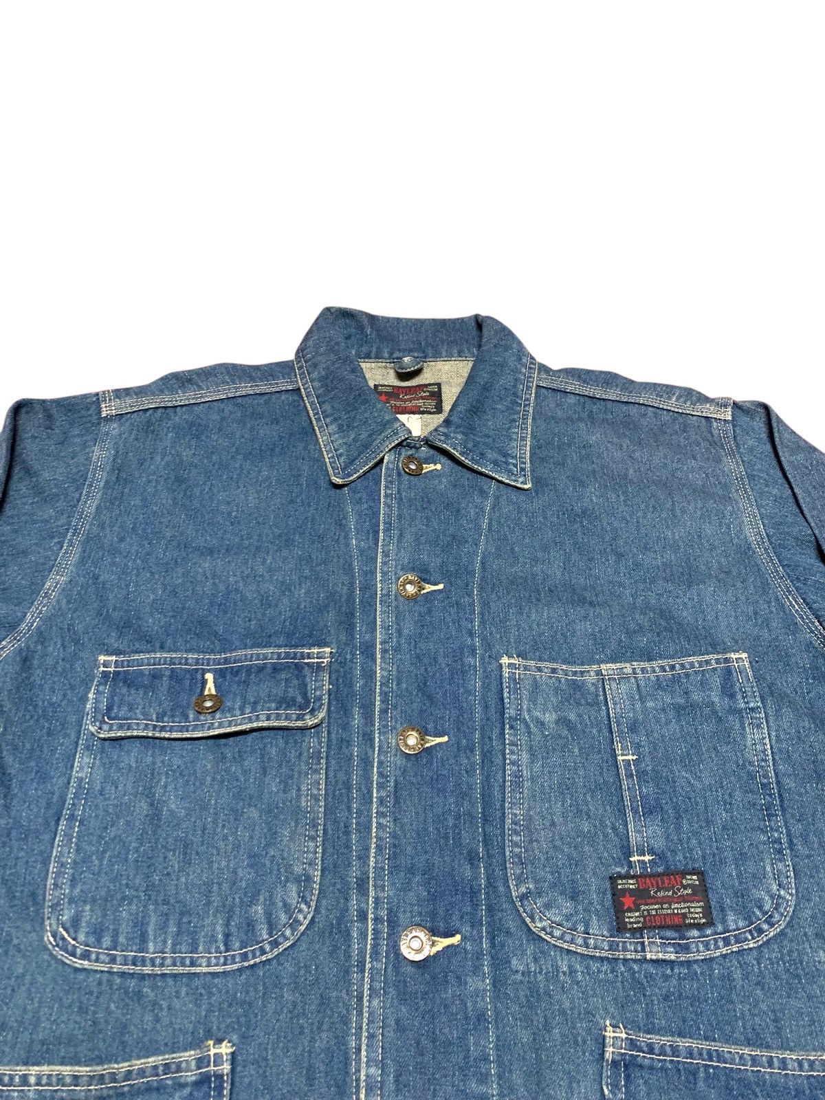 If Six Was Nine Vintage Bayleaf Denim Worker Button Jacket Size US M / EU 48-50 / 2 - 5 Thumbnail