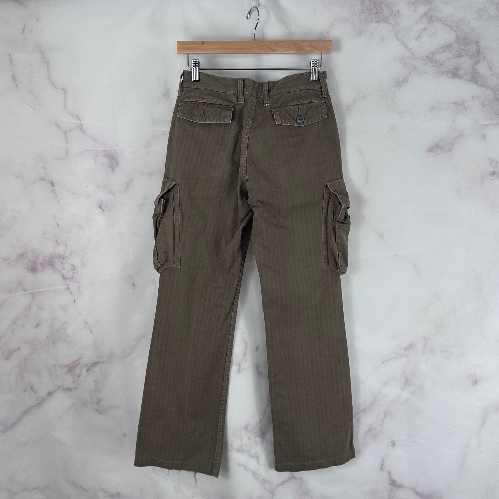 Kapital Brown Striped Cargo Pants Size US 29 - 8 Thumbnail